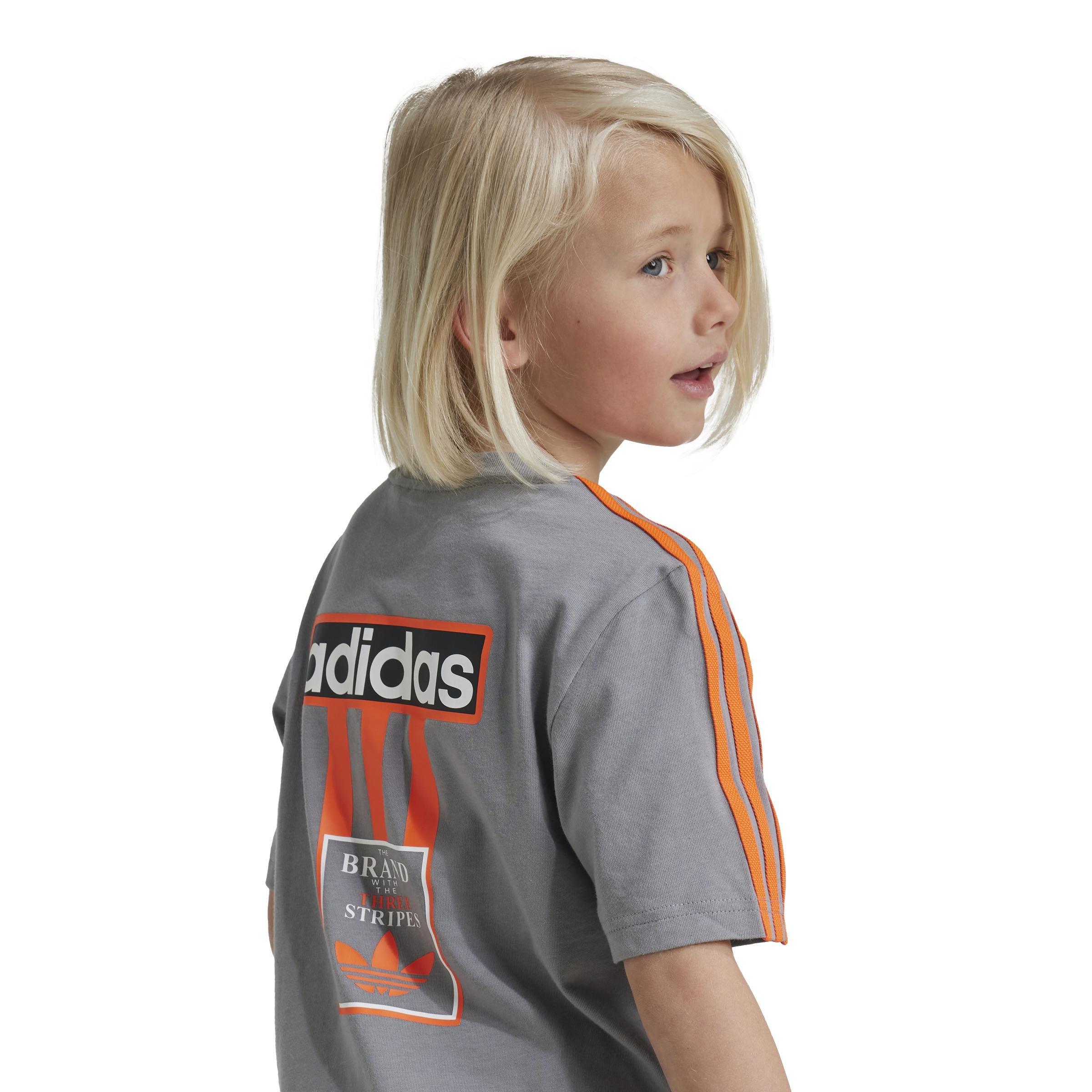 Unisex Kids Shorts Tee Set, Grey, , large image number 4