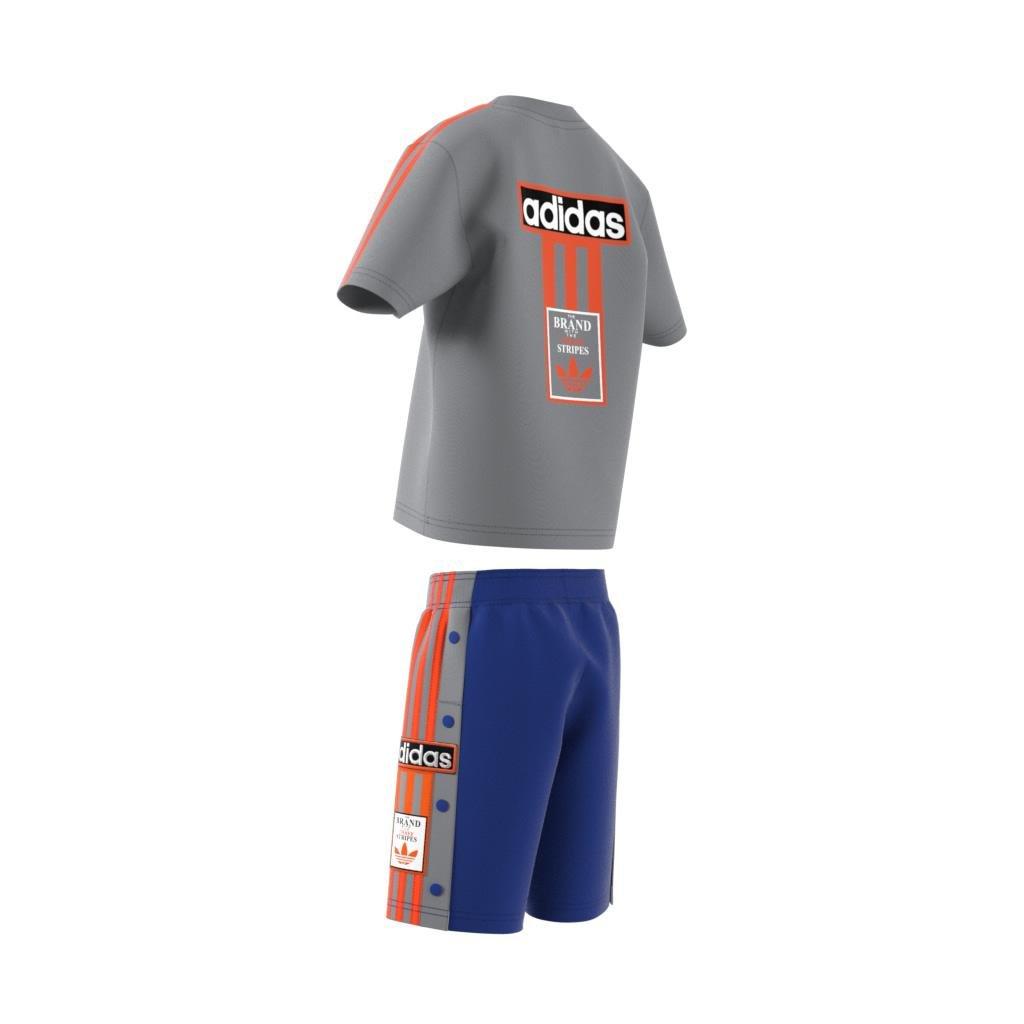 Unisex Kids Shorts Tee Set, Grey, , large image number 8