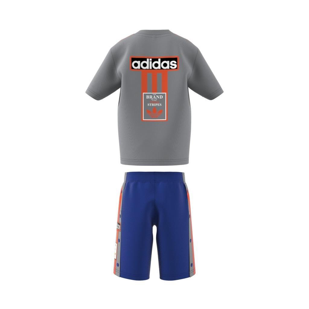 Unisex Kids Shorts Tee Set, Grey, , large image number 11