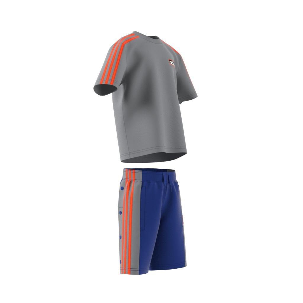 Unisex Kids Shorts Tee Set, Grey, , large image number 12