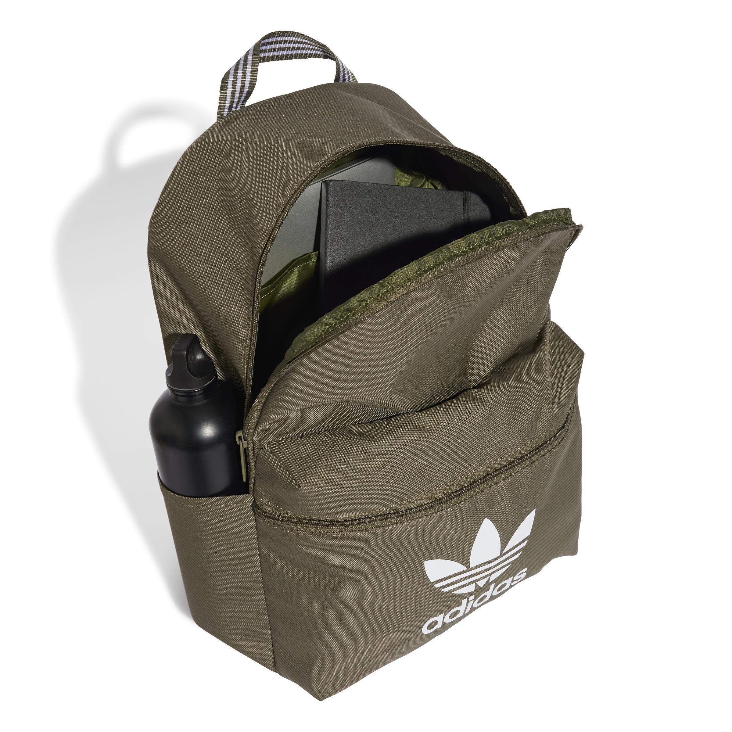 Unisex Adicolor Backpack, Green, A901_ONE, large image number 0