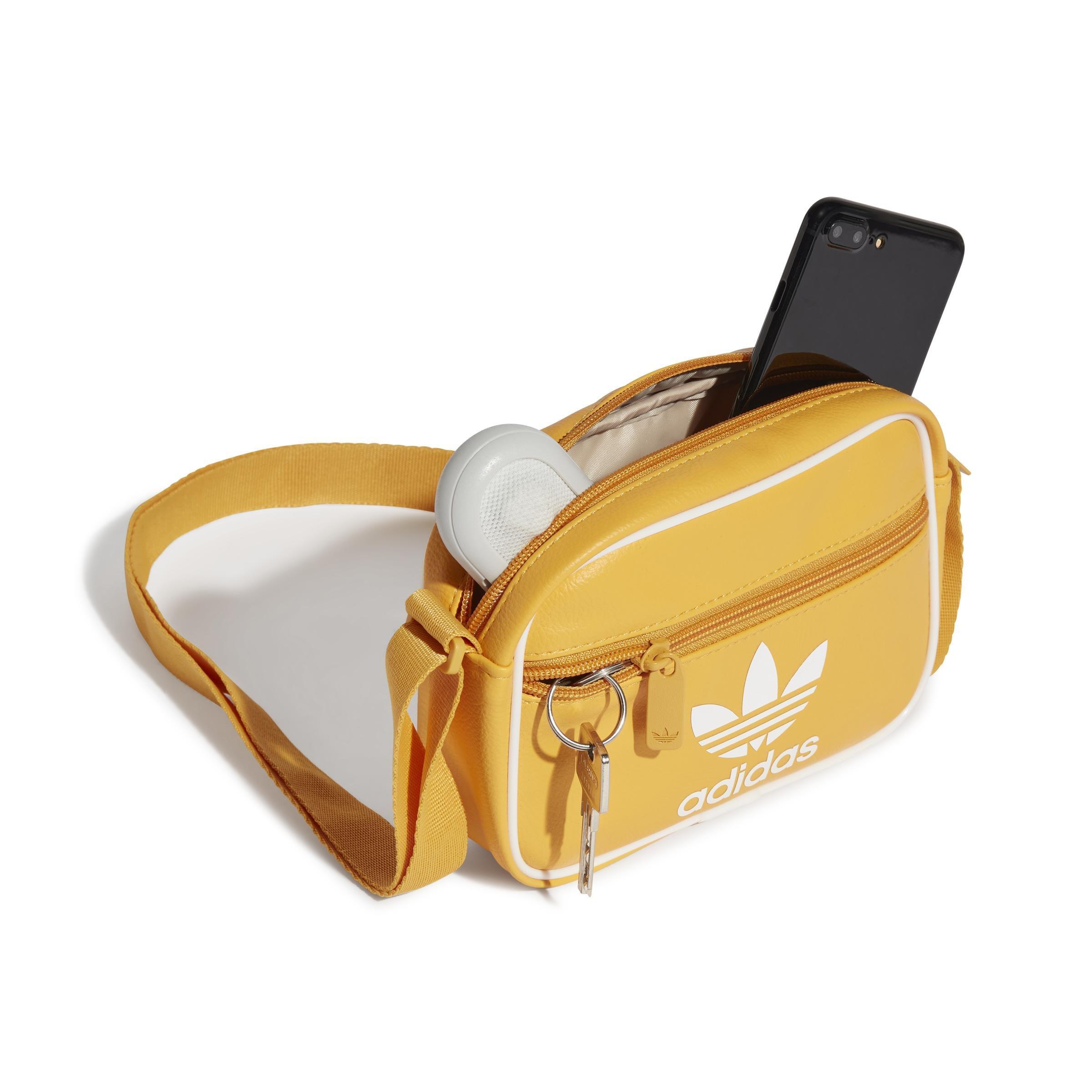 Unisex Adicolor Classic Mini Airliner Bag, Yellow, A901_ONE, large image number 0