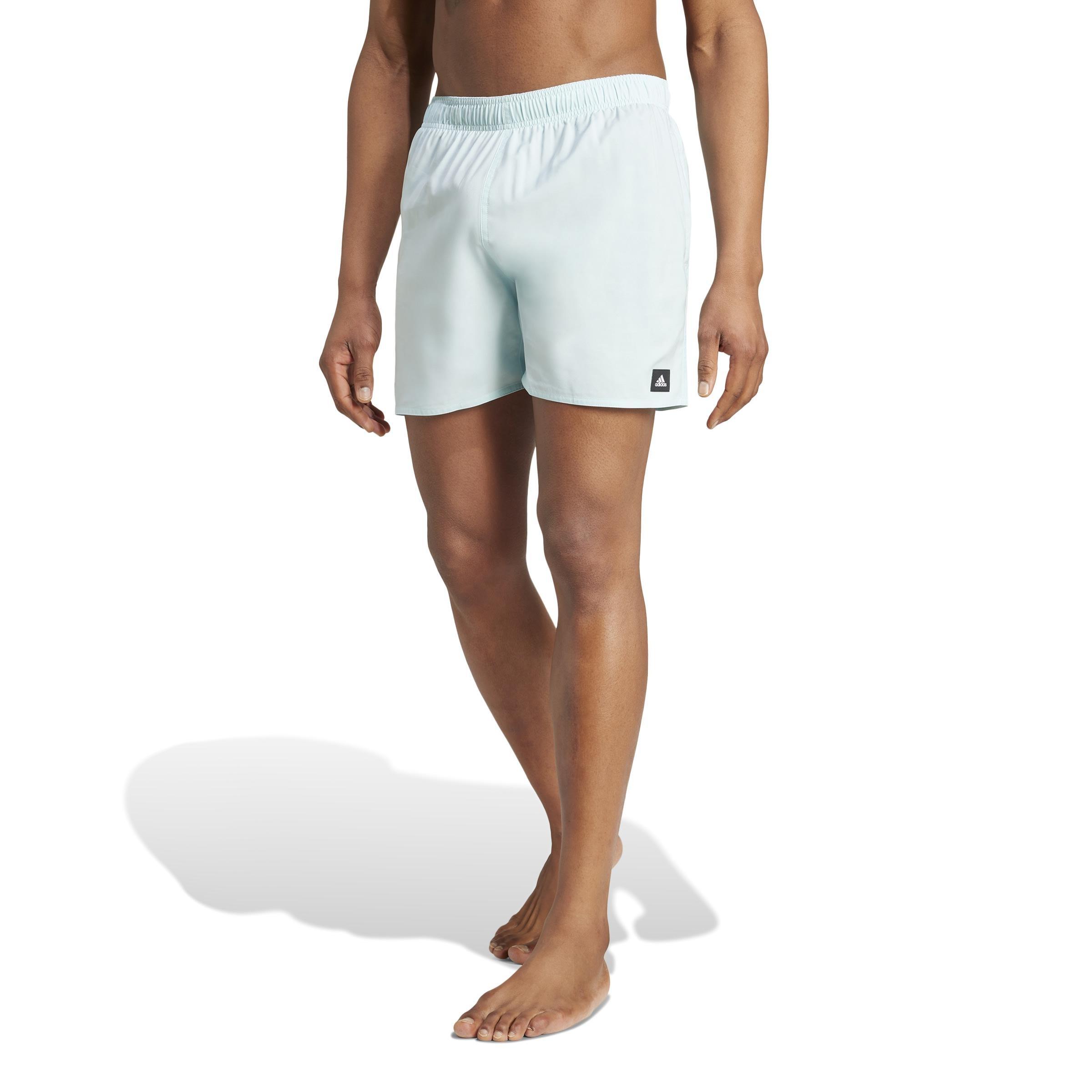 Solid Clx Short-Length Swim Shorts, Green, , large image number 10
