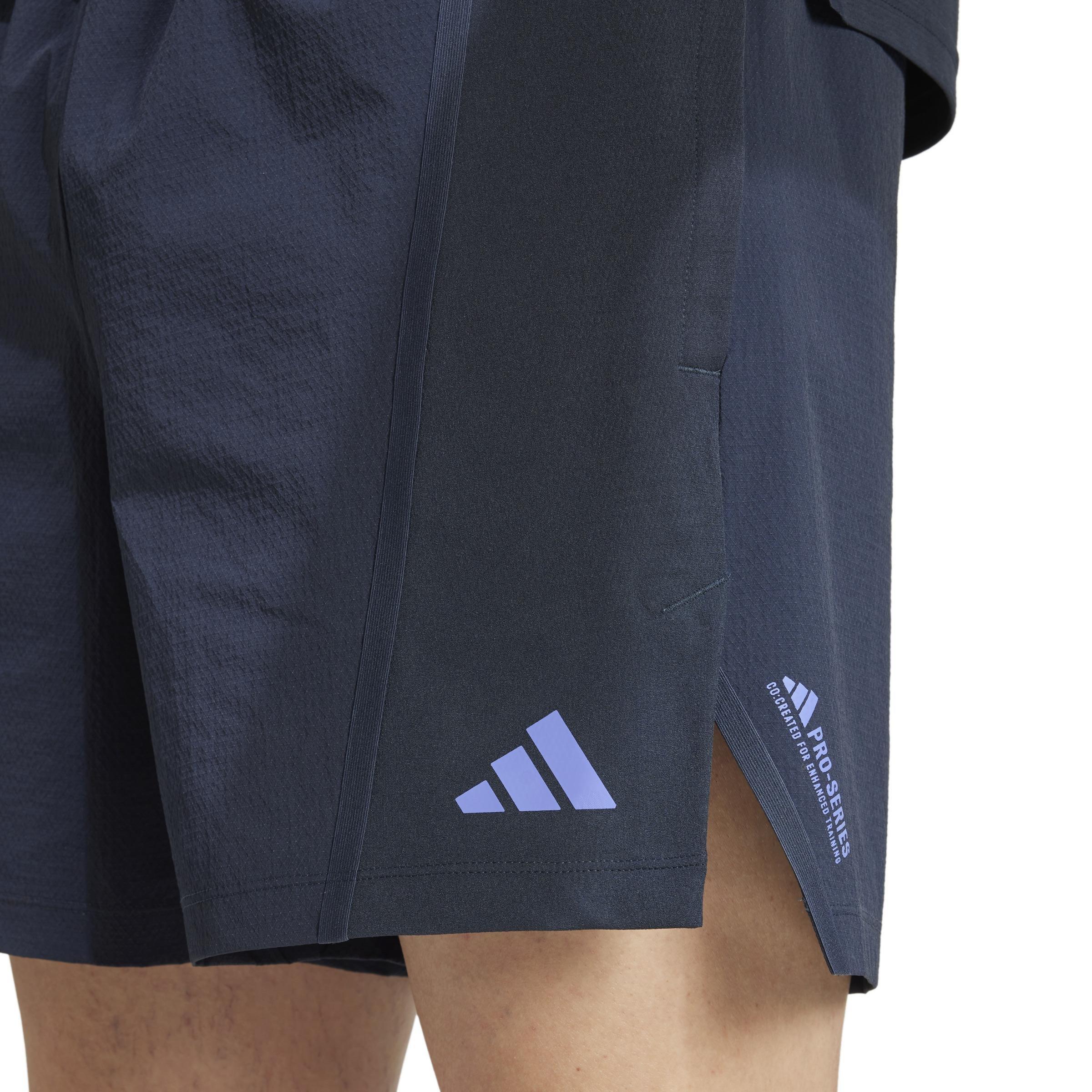 Designed for Training Pro Series Shorts, Blue, A901_ONE, large image number 3