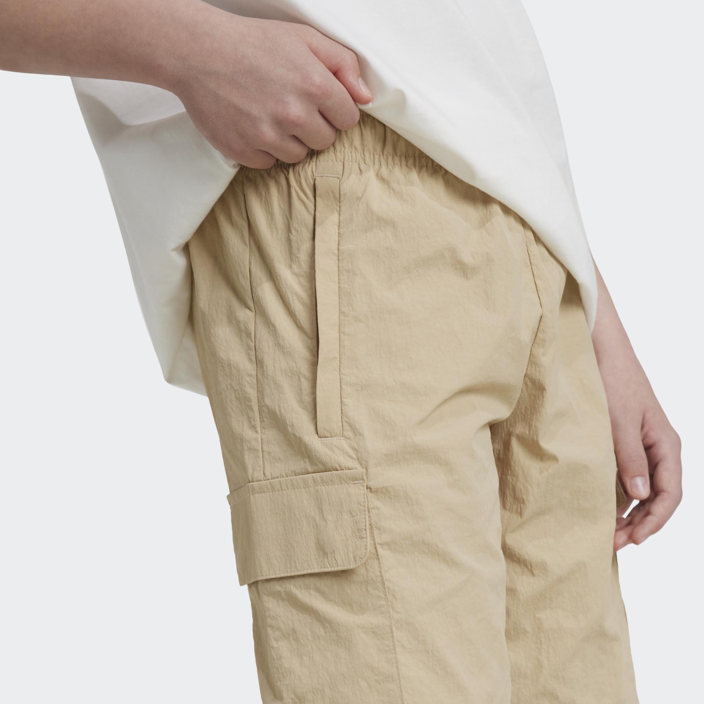 Kids Unisex Cargo Shorts, Beige, A901_ONE, large image number 3