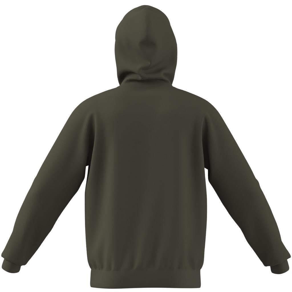 Trefoil Essentials Hoodie, Green, A901_ONE, large image number 8