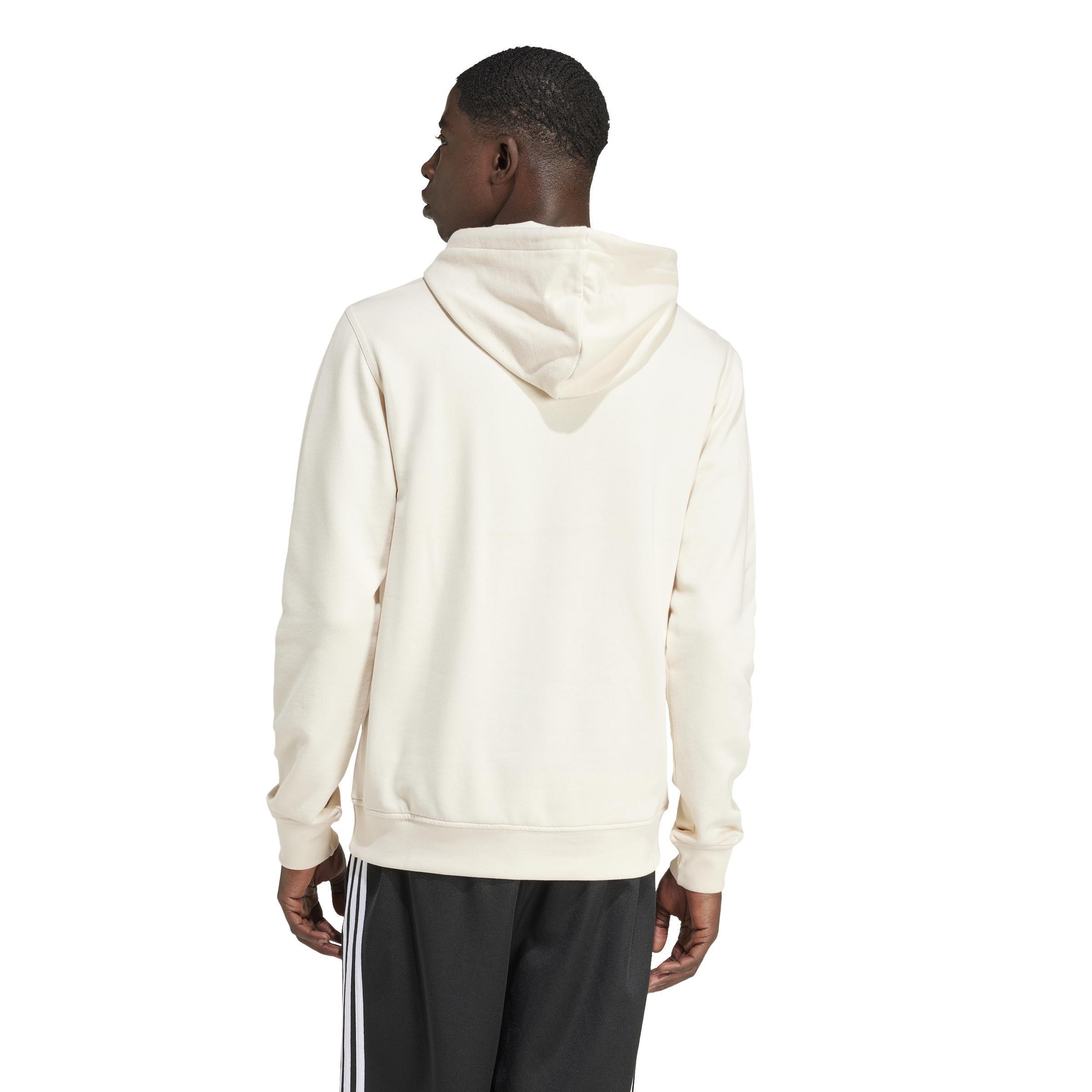 Trefoil Essentials Hoodie, White, A901_ONE, large image number 3