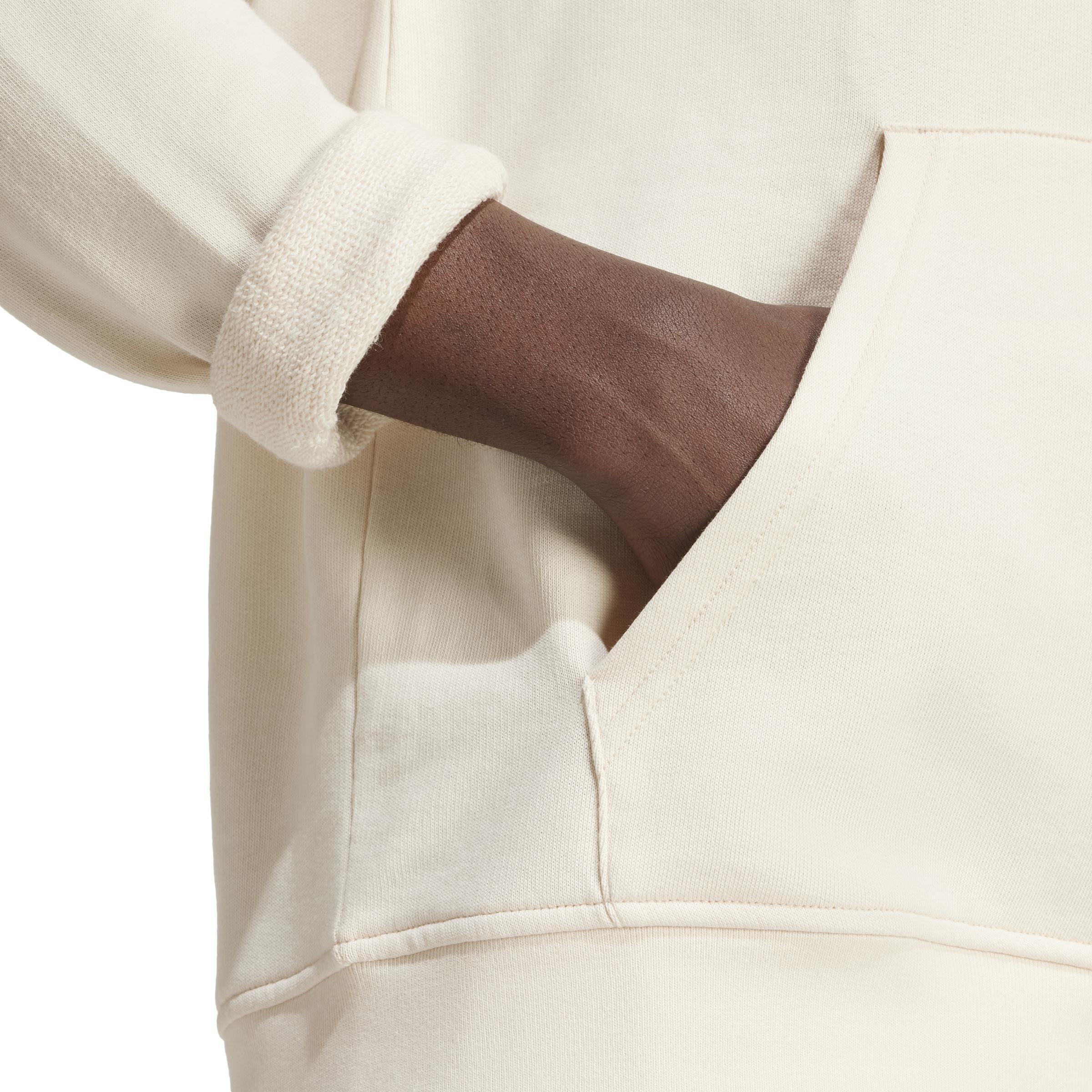 Trefoil Essentials Hoodie, White, A901_ONE, large image number 4