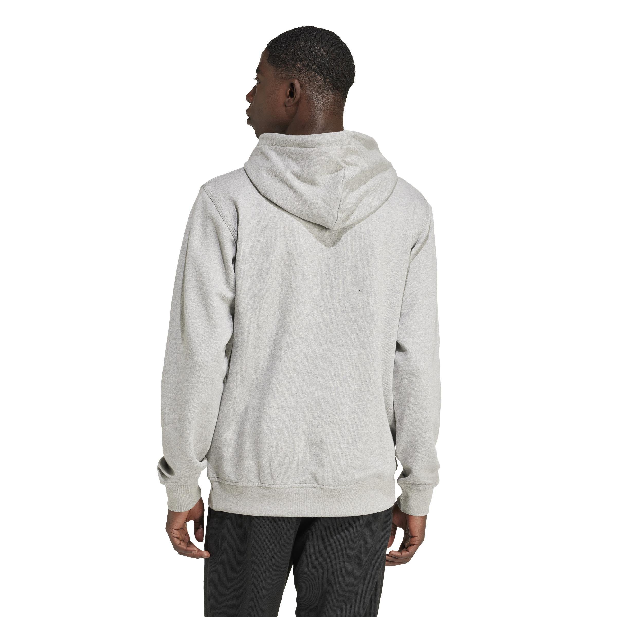 Trefoil Essentials Hoodie, Grey, , large image number 3