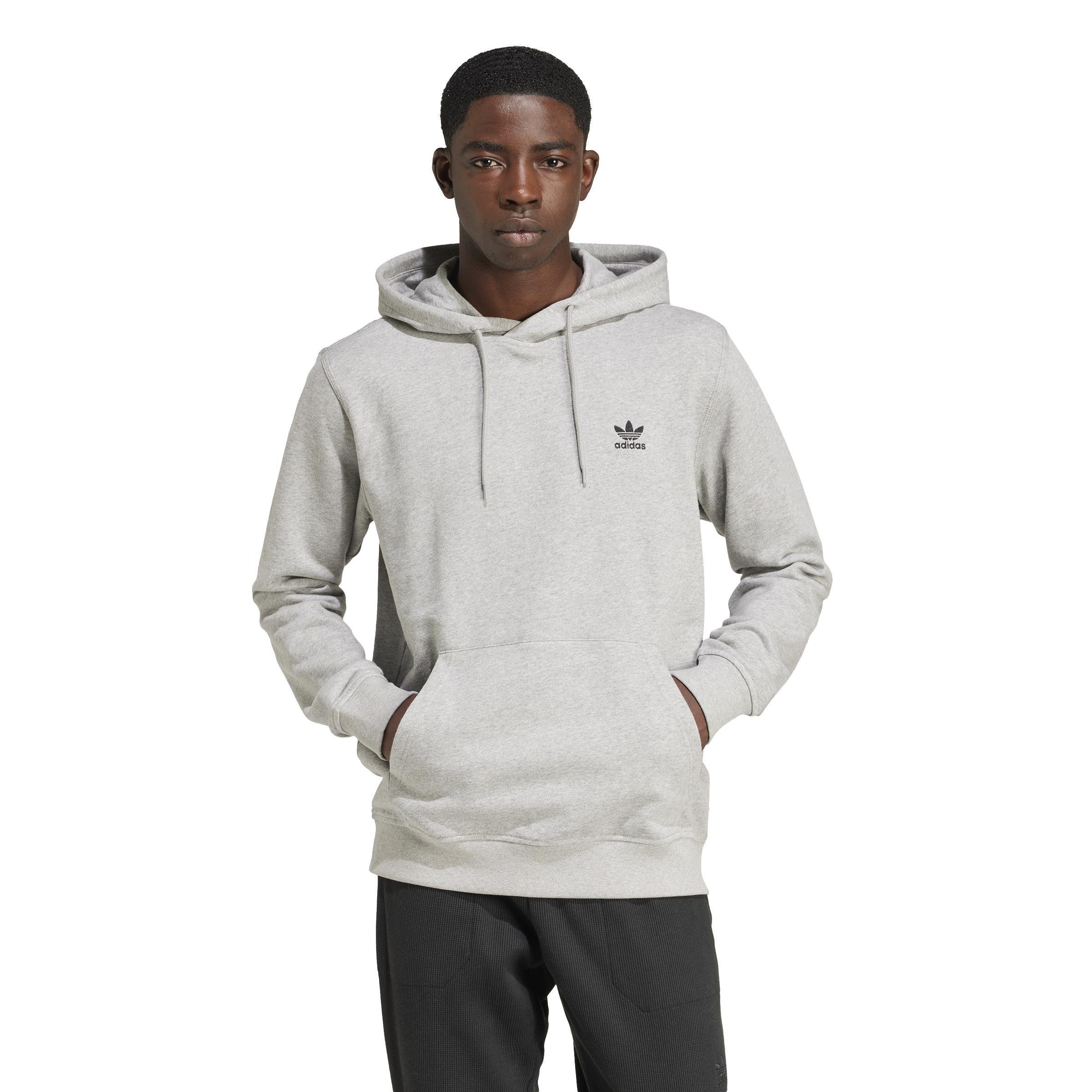Trefoil Essentials Hoodie, Grey, , large image number 11
