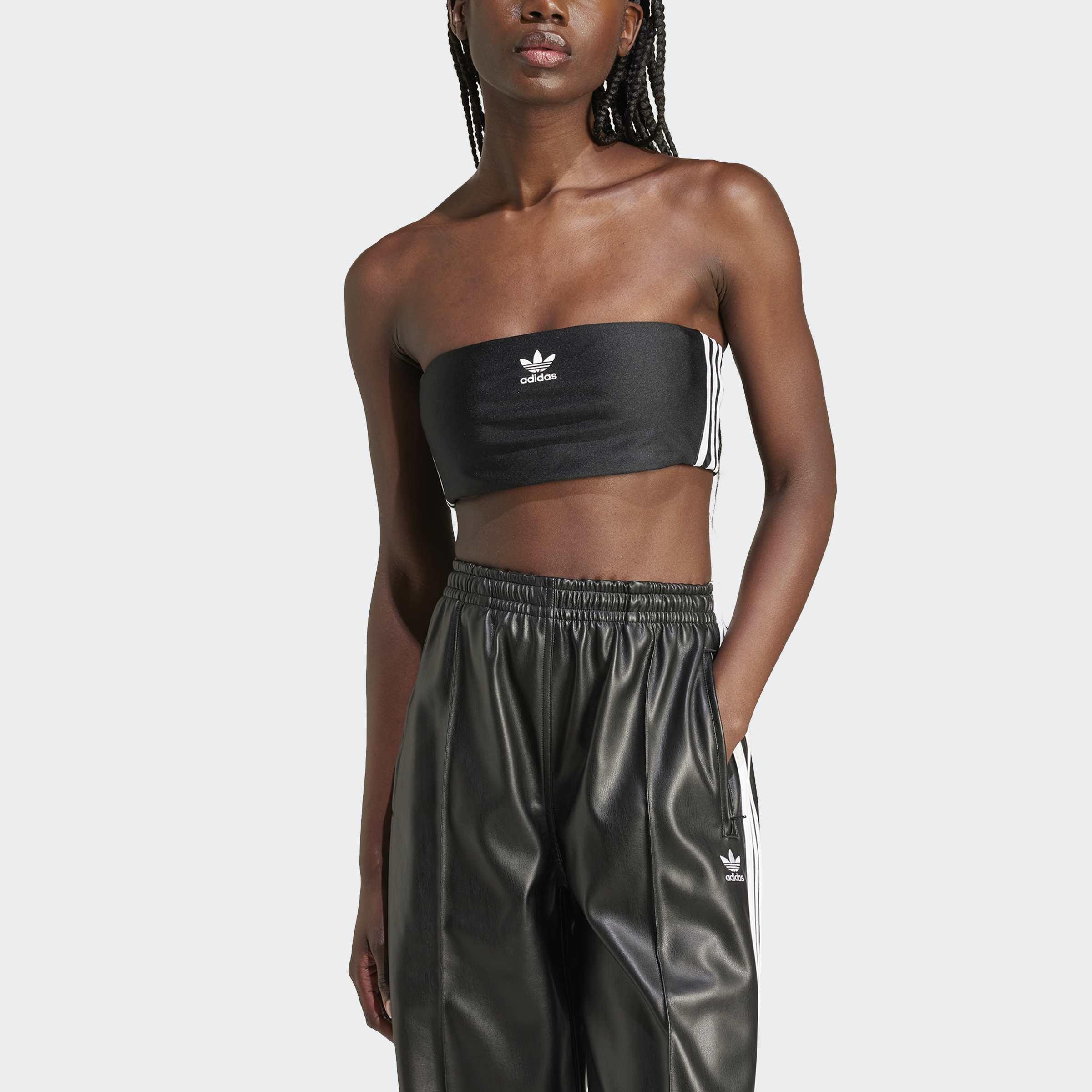 3-Stripes Tube Long-Sleeve Top, Black, A901_ONE, large image number 0