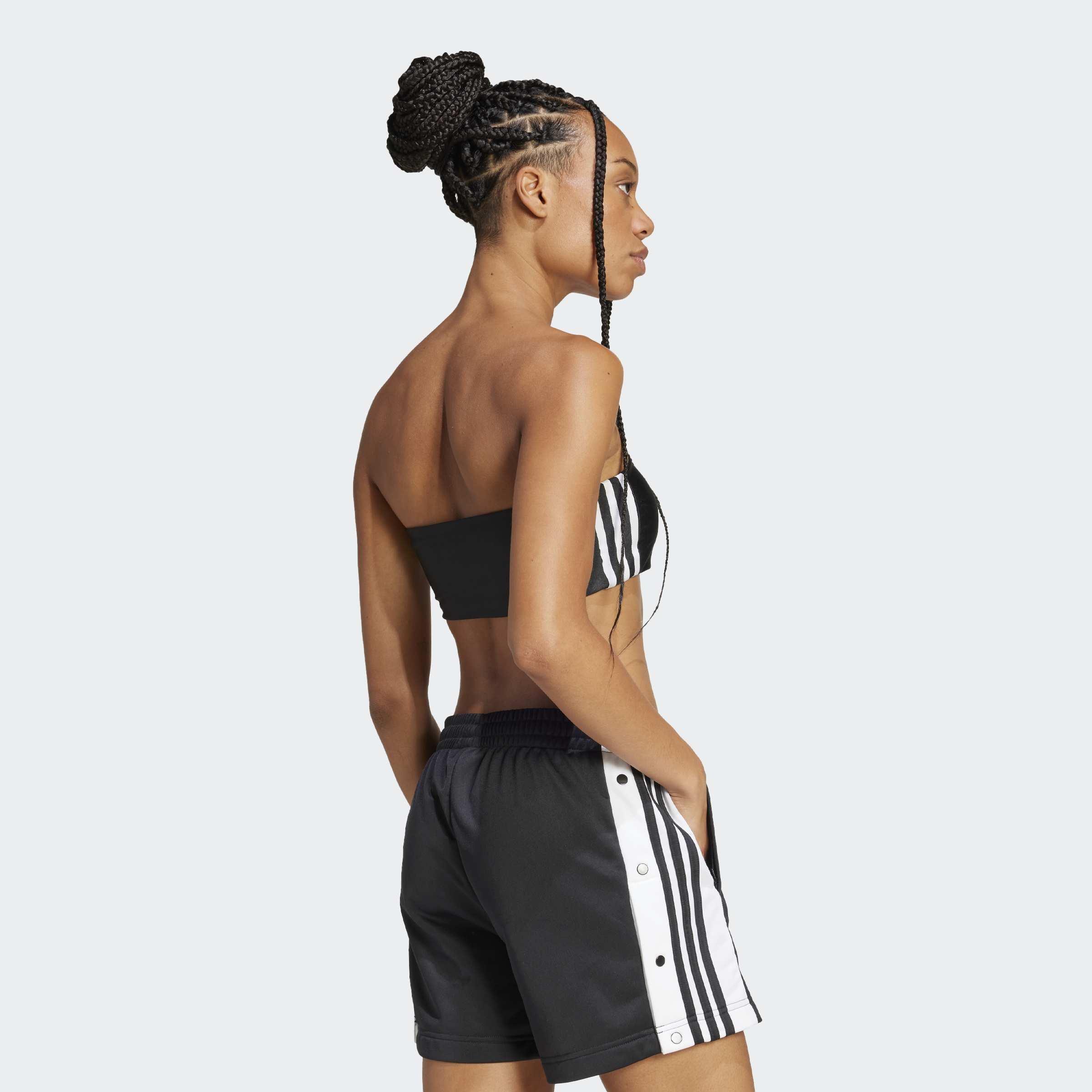 3-Stripes Tube Long-Sleeve Top, Black, A901_ONE, large image number 2