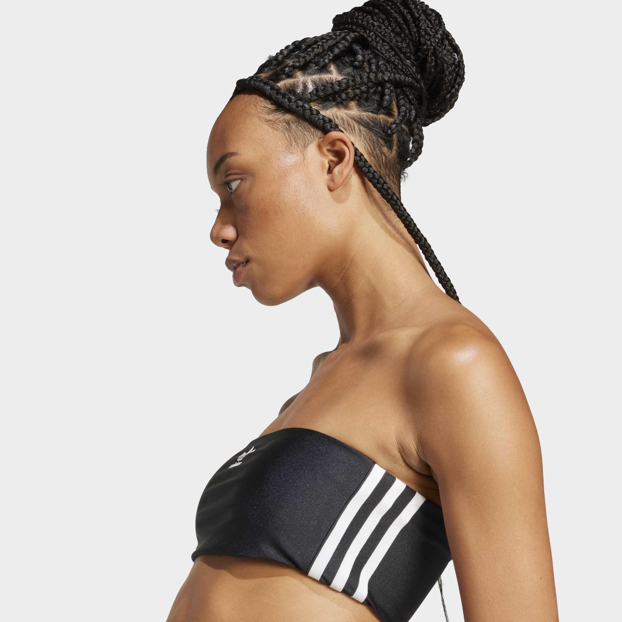 3-Stripes Tube Long-Sleeve Top, Black, A901_ONE, large image number 3