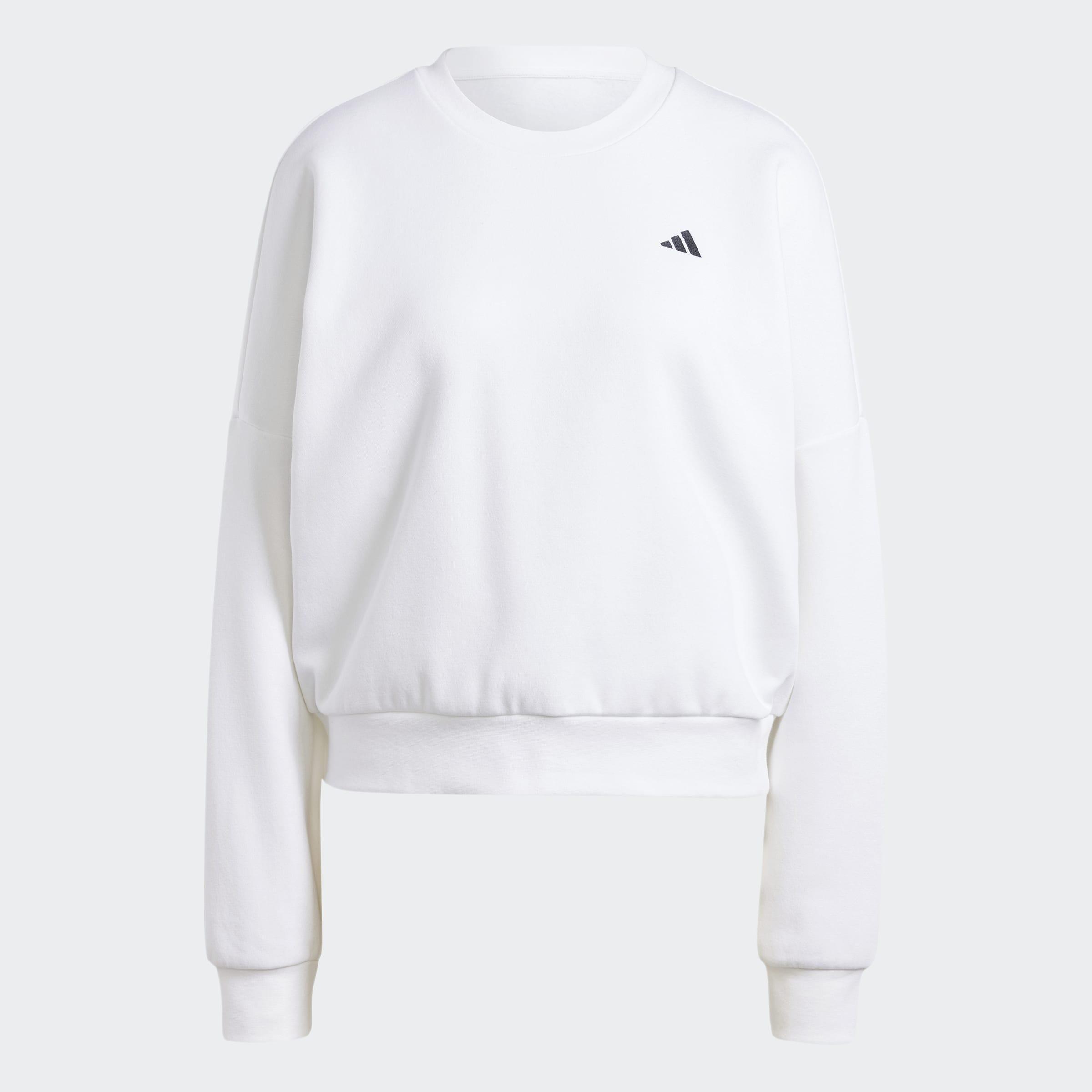 Essentials Small Logo Feel Cozy Sweatshirt, White, A901_ONE, large image number 0