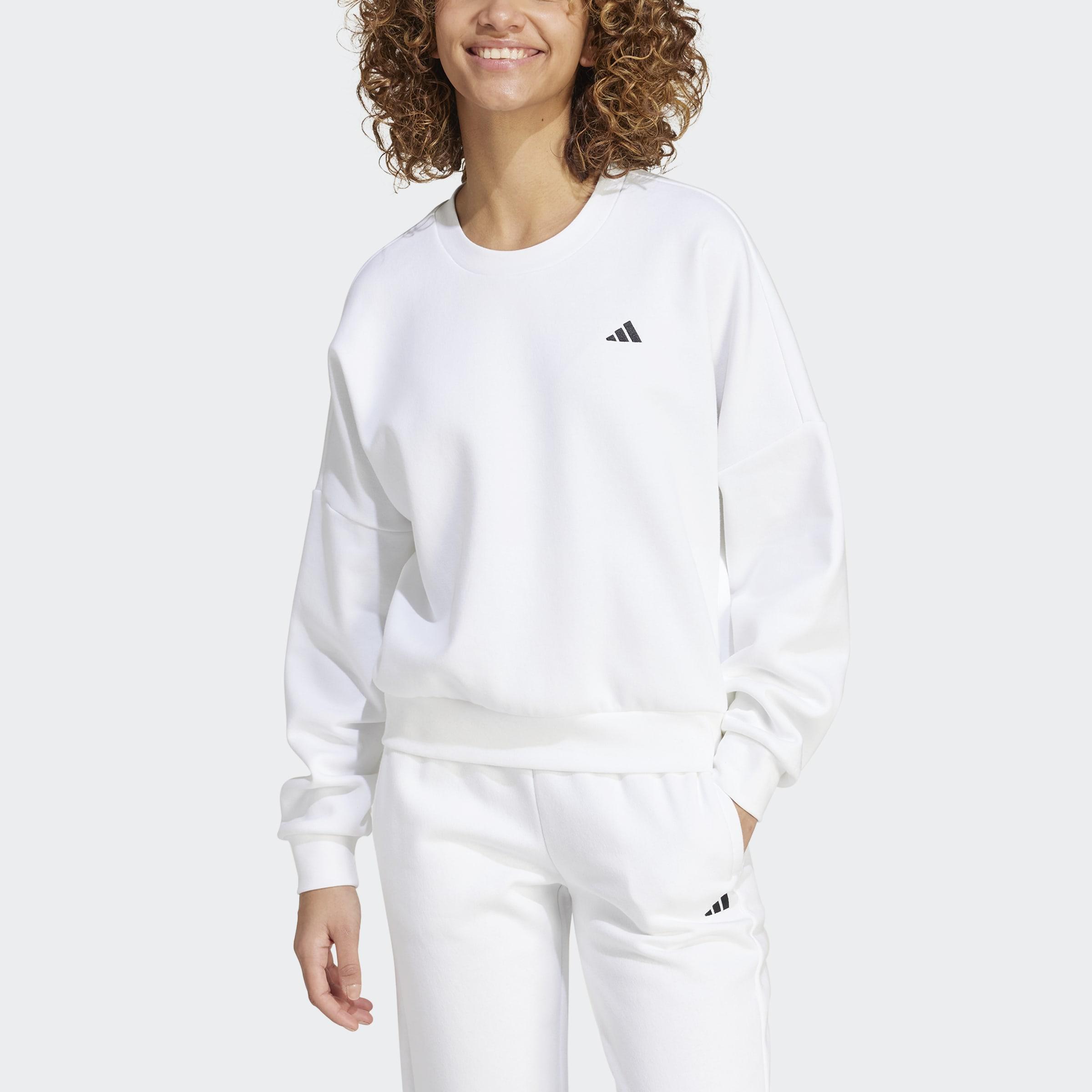 Essentials Small Logo Feel Cozy Sweatshirt, White, A901_ONE, large image number 1