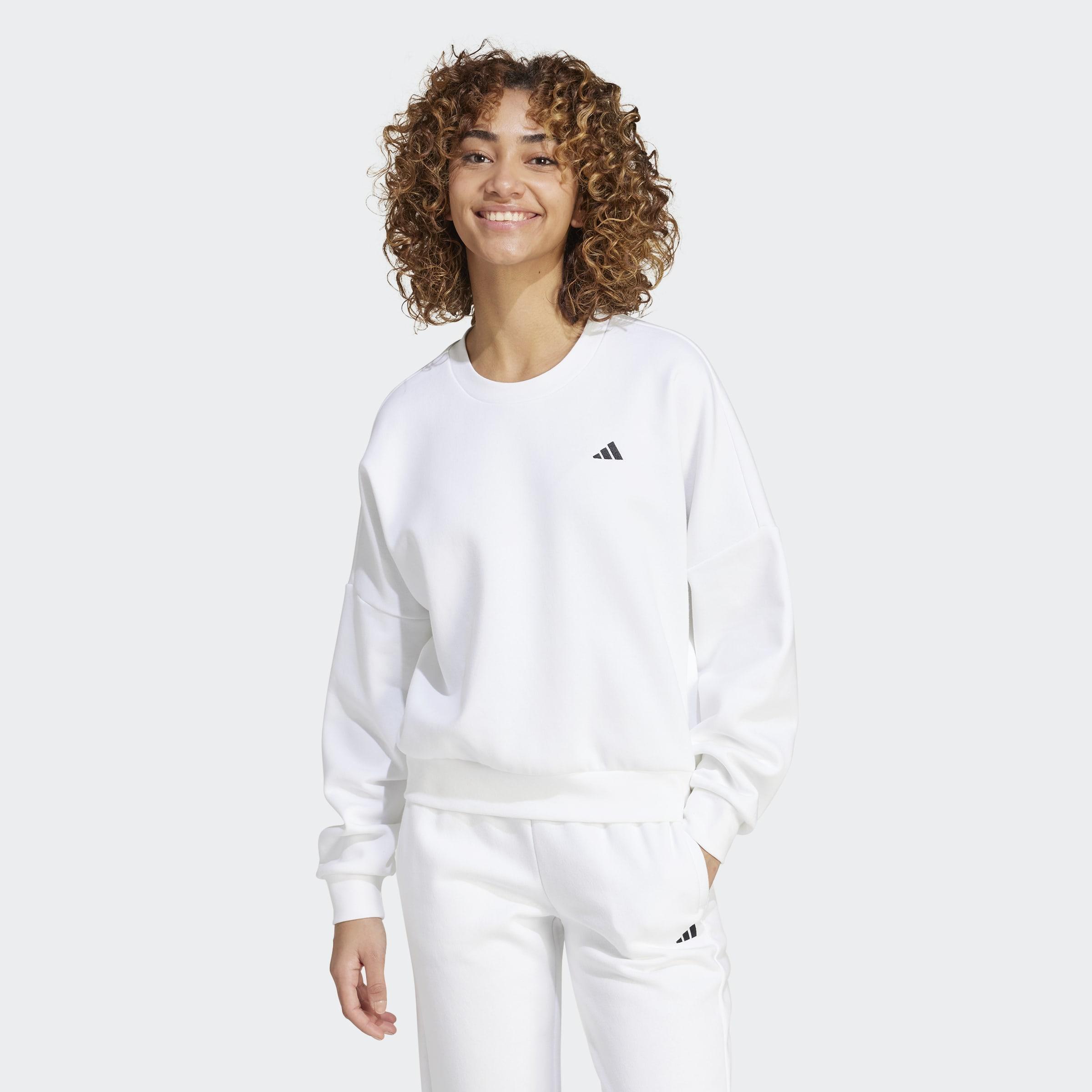Essentials Small Logo Feel Cozy Sweatshirt, White, A901_ONE, large image number 5