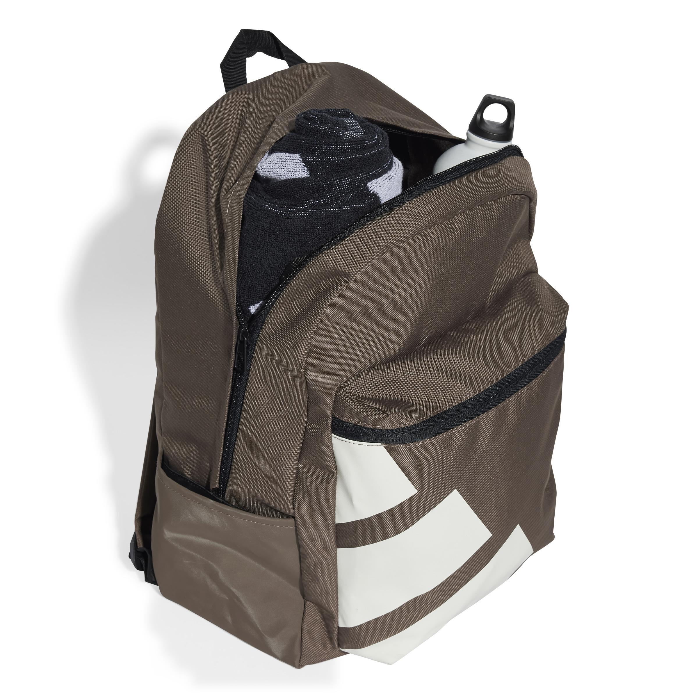 Unisex Classics Backpack Back To School, Brown, A901_ONE, large image number 2