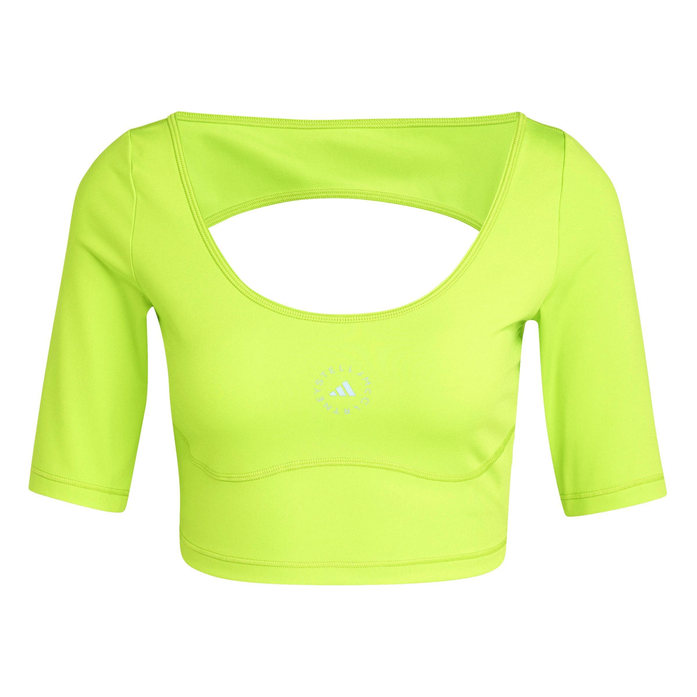 adidas by Stella McCartney Crop Top, Green, A901_ONE, large image number 0