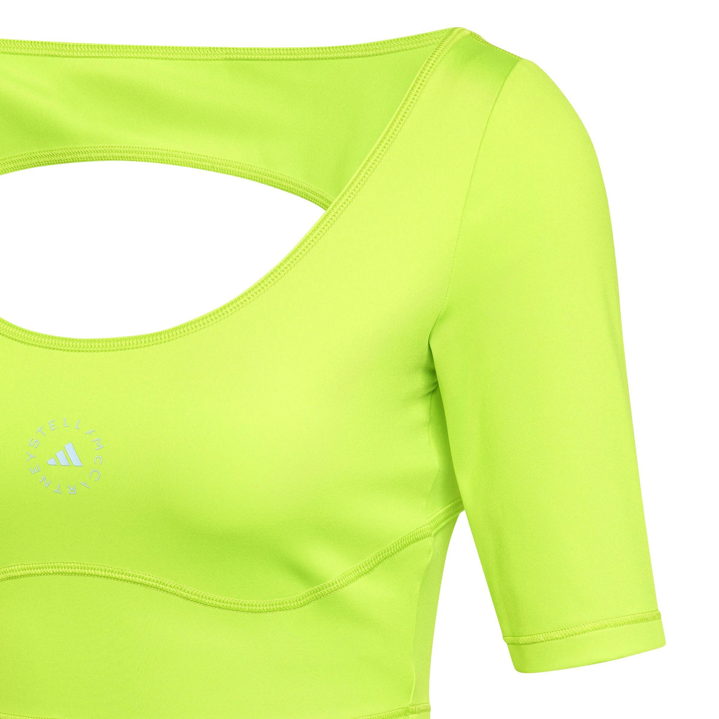 adidas by Stella McCartney Crop Top, Green, A901_ONE, large image number 3