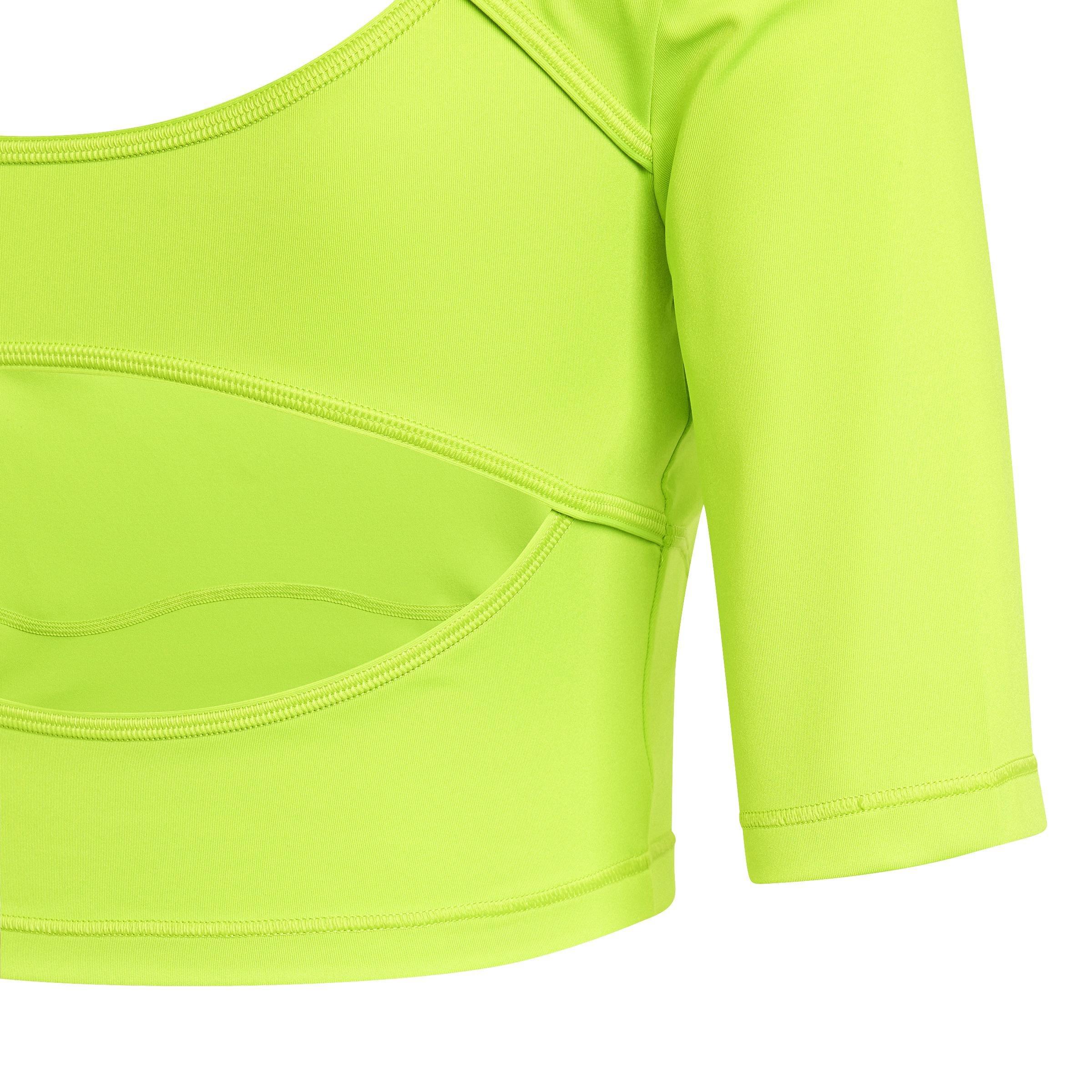 adidas by Stella McCartney Crop Top, Green, A901_ONE, large image number 4