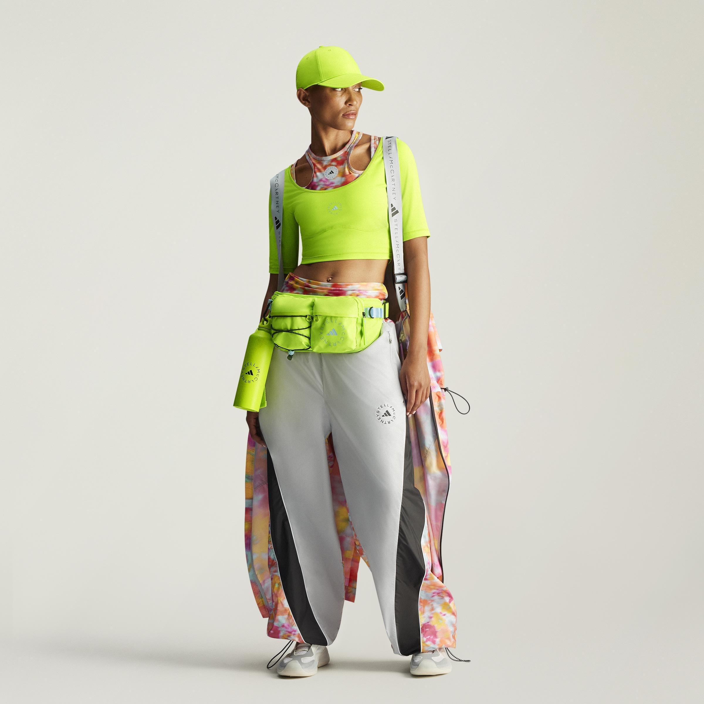 adidas by Stella McCartney Crop Top, Green, A901_ONE, large image number 6