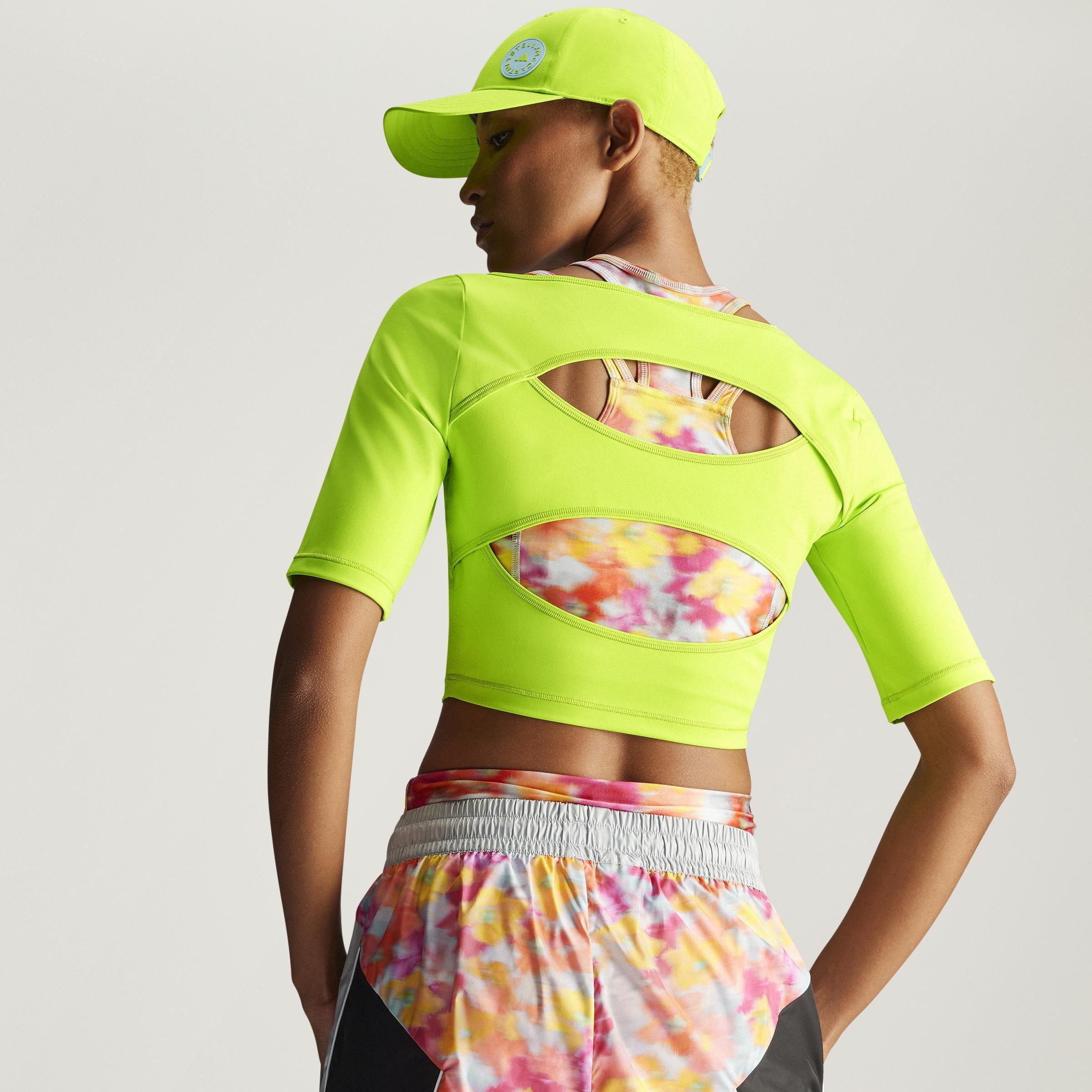 adidas by Stella McCartney Crop Top, Green, A901_ONE, large image number 11
