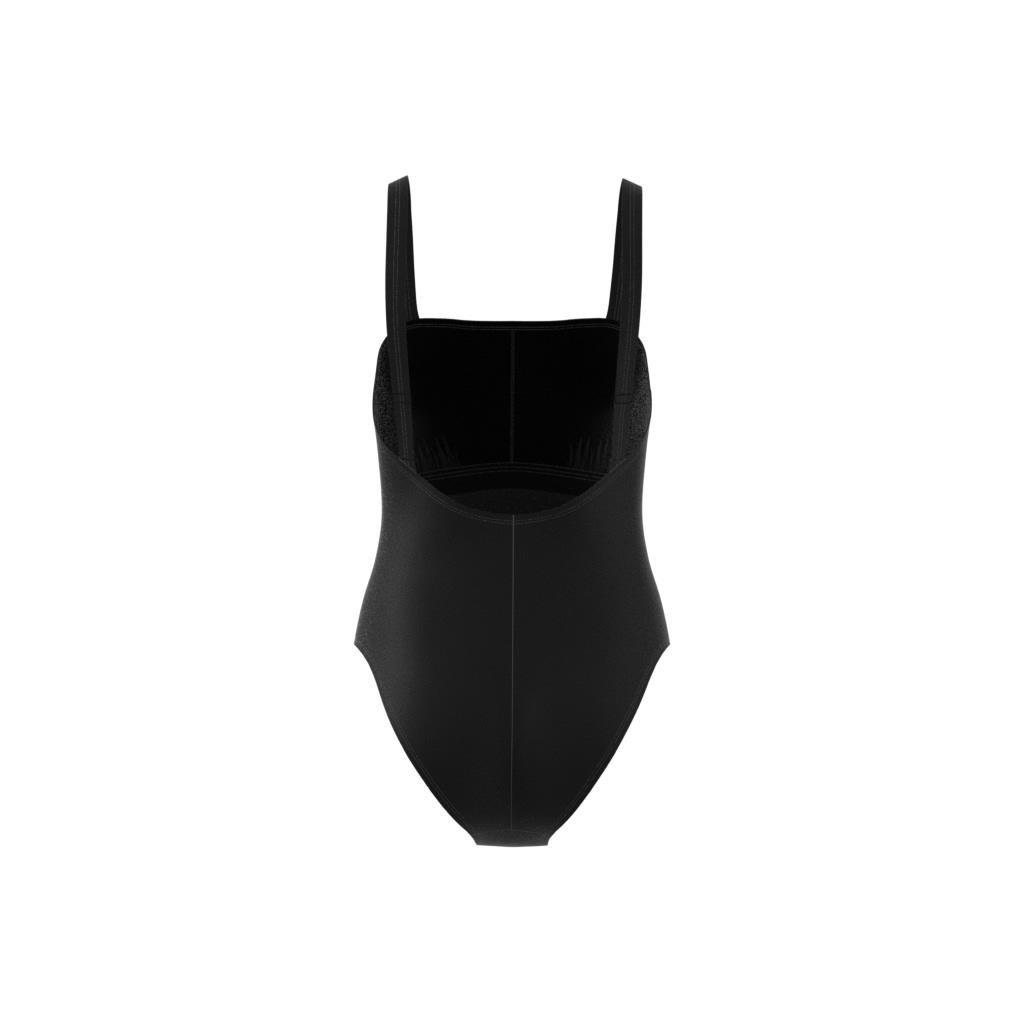 Iconisea Padded U-Back Swimsuit, Black, A901_ONE, large image number 8