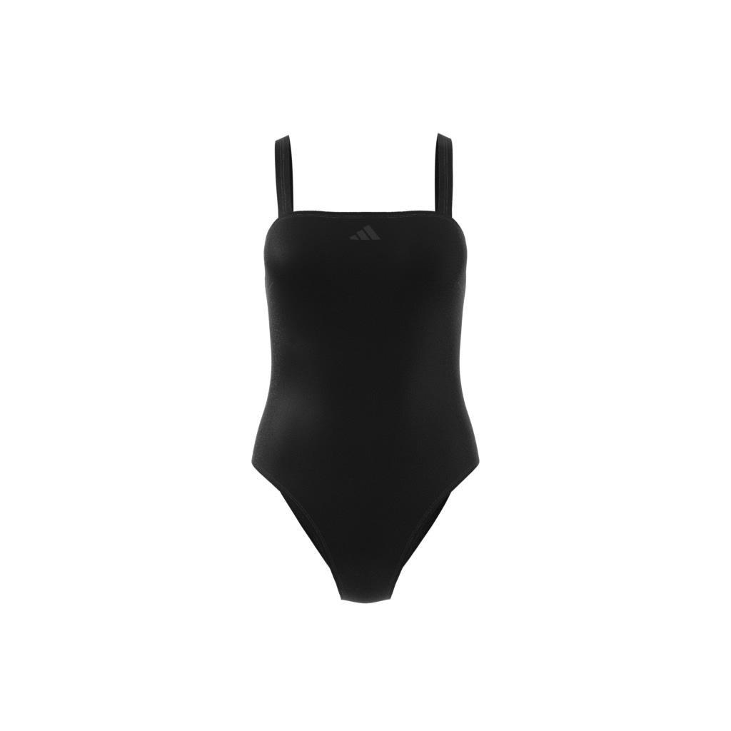 Iconisea Padded U-Back Swimsuit, Black, A901_ONE, large image number 11