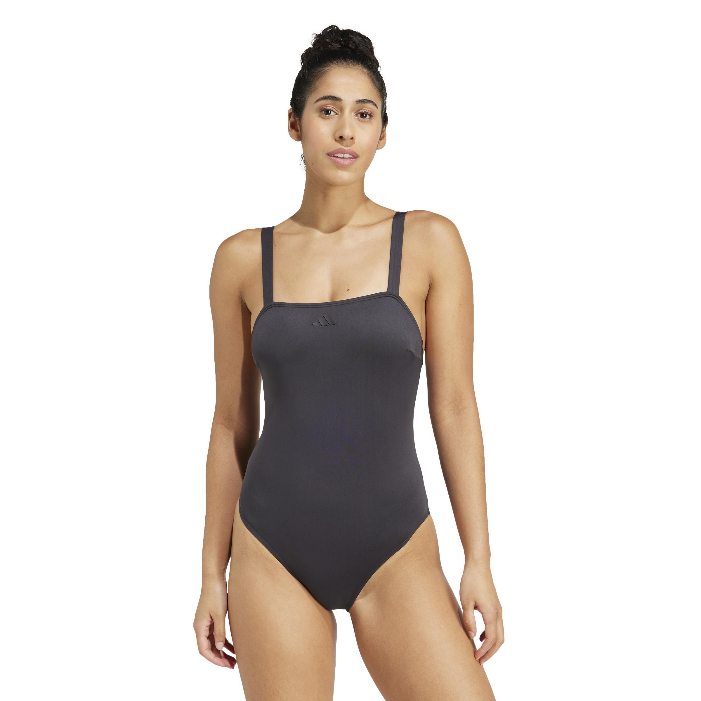 Iconisea Padded U-Back Swimsuit, Black, A901_ONE, large image number 12
