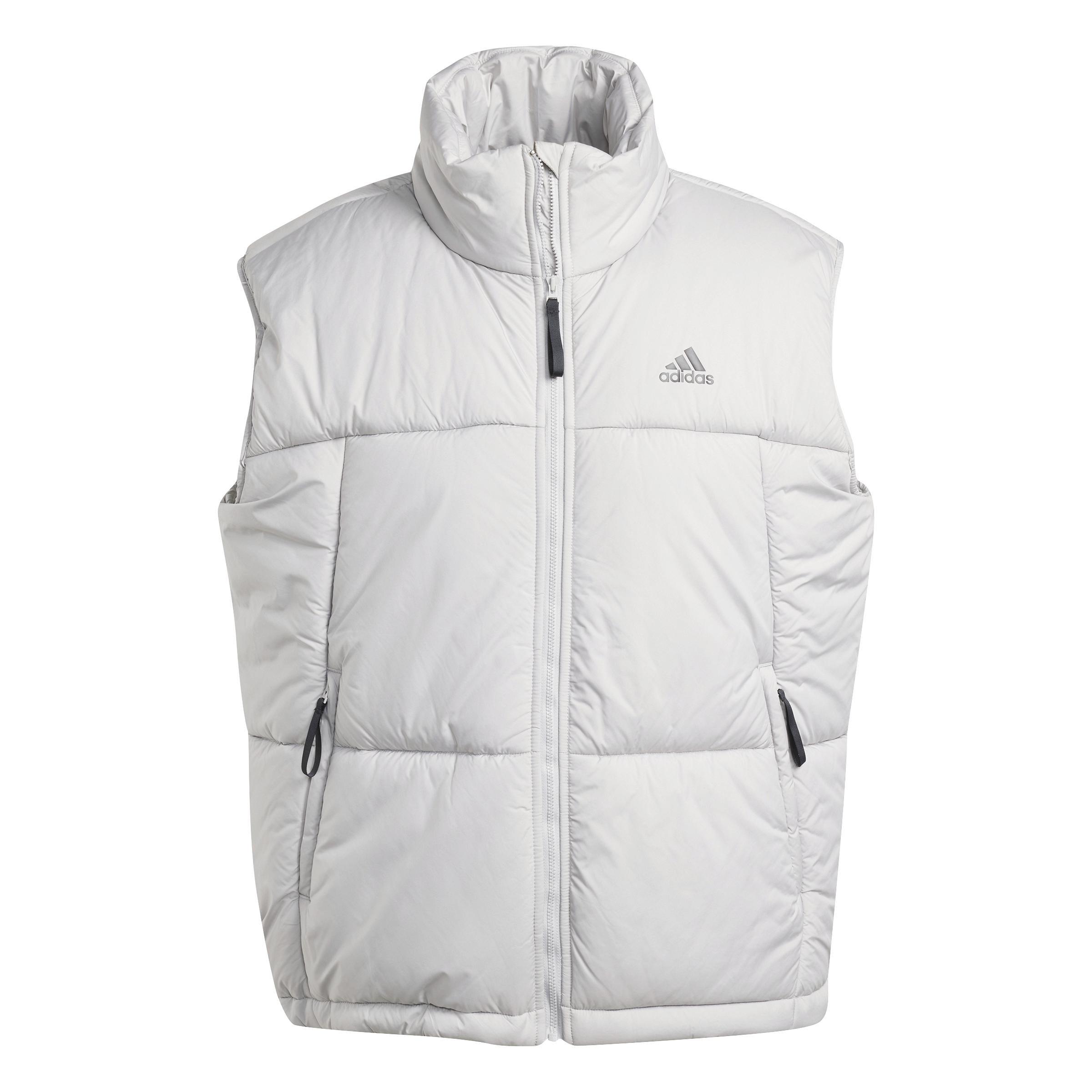 3-Stripes Puffy Vest, Grey, A901_ONE, large image number 1