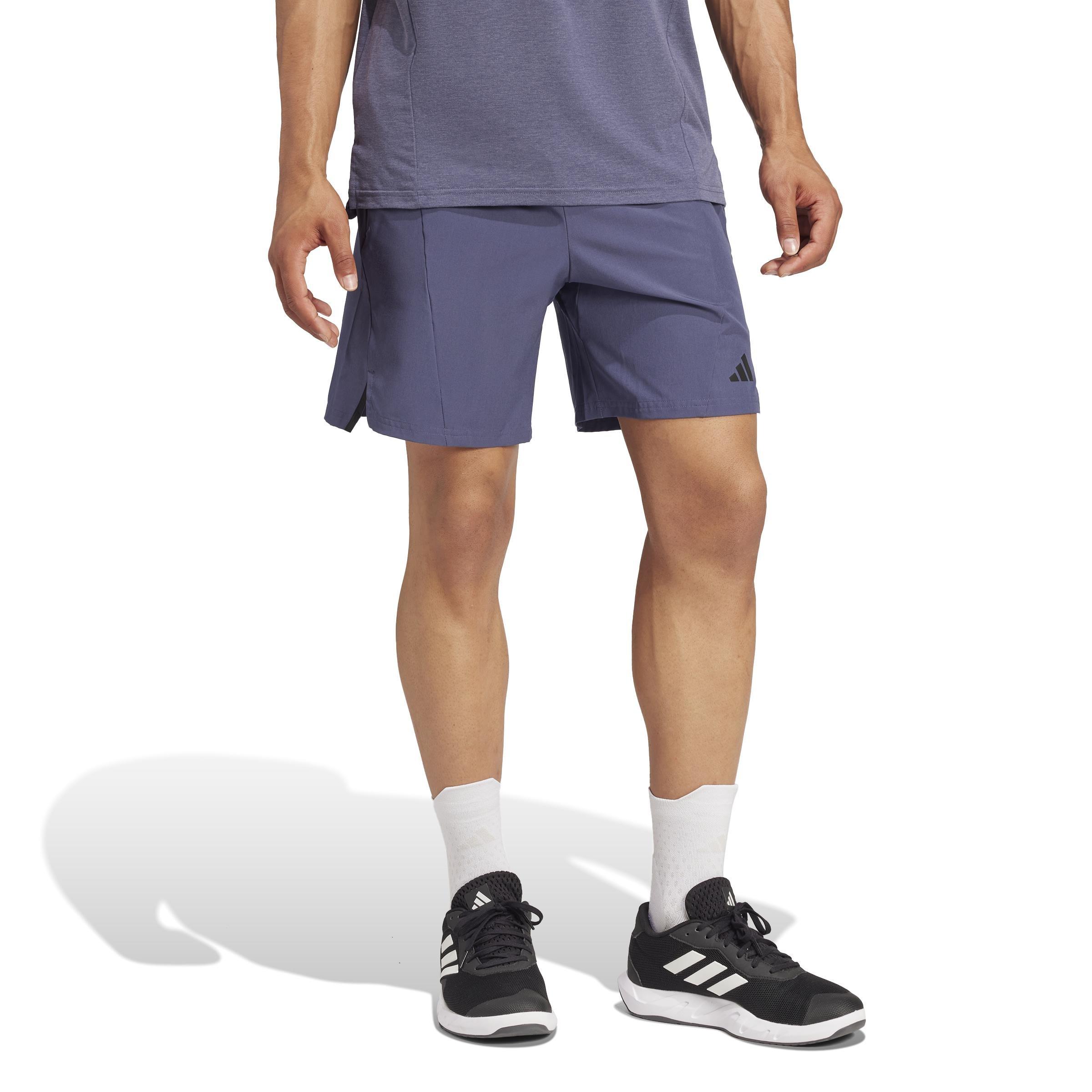 Designed for Training Workout Shorts, Blue, A901_ONE, large image number 9