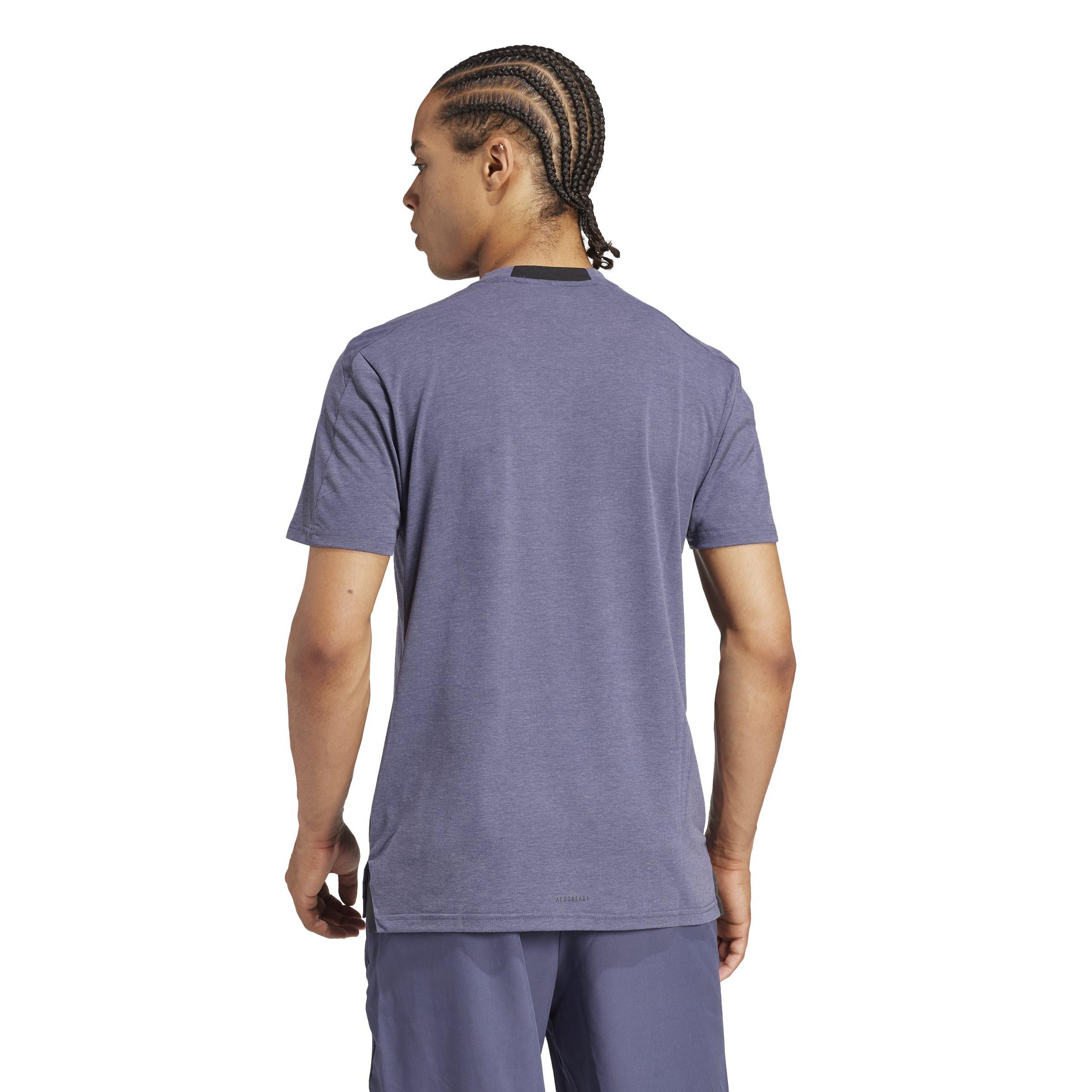 Designed for Training Workout T-Shirt, Blue, A901_ONE, large image number 3