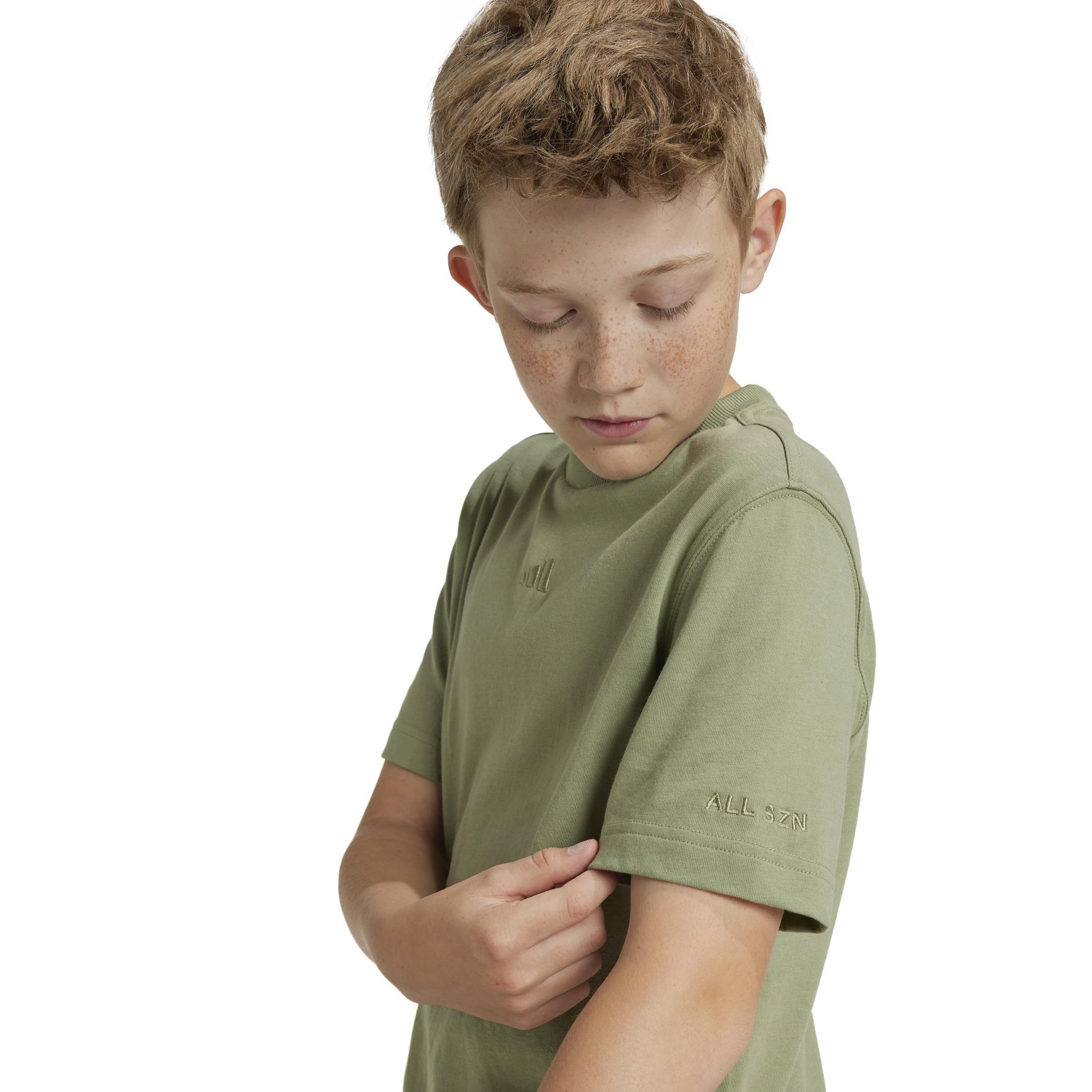 Unisex Kids All Szn T-Shirt, Green, , large image number 3