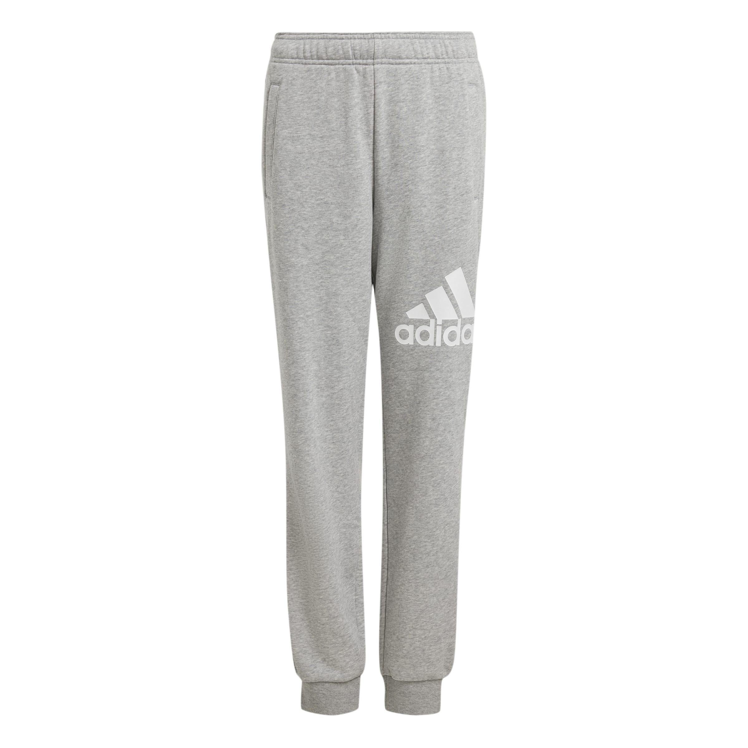 Kids Unisex Essentials Regular Fit Big Logo Cotton Joggers, Grey, , large image number 1