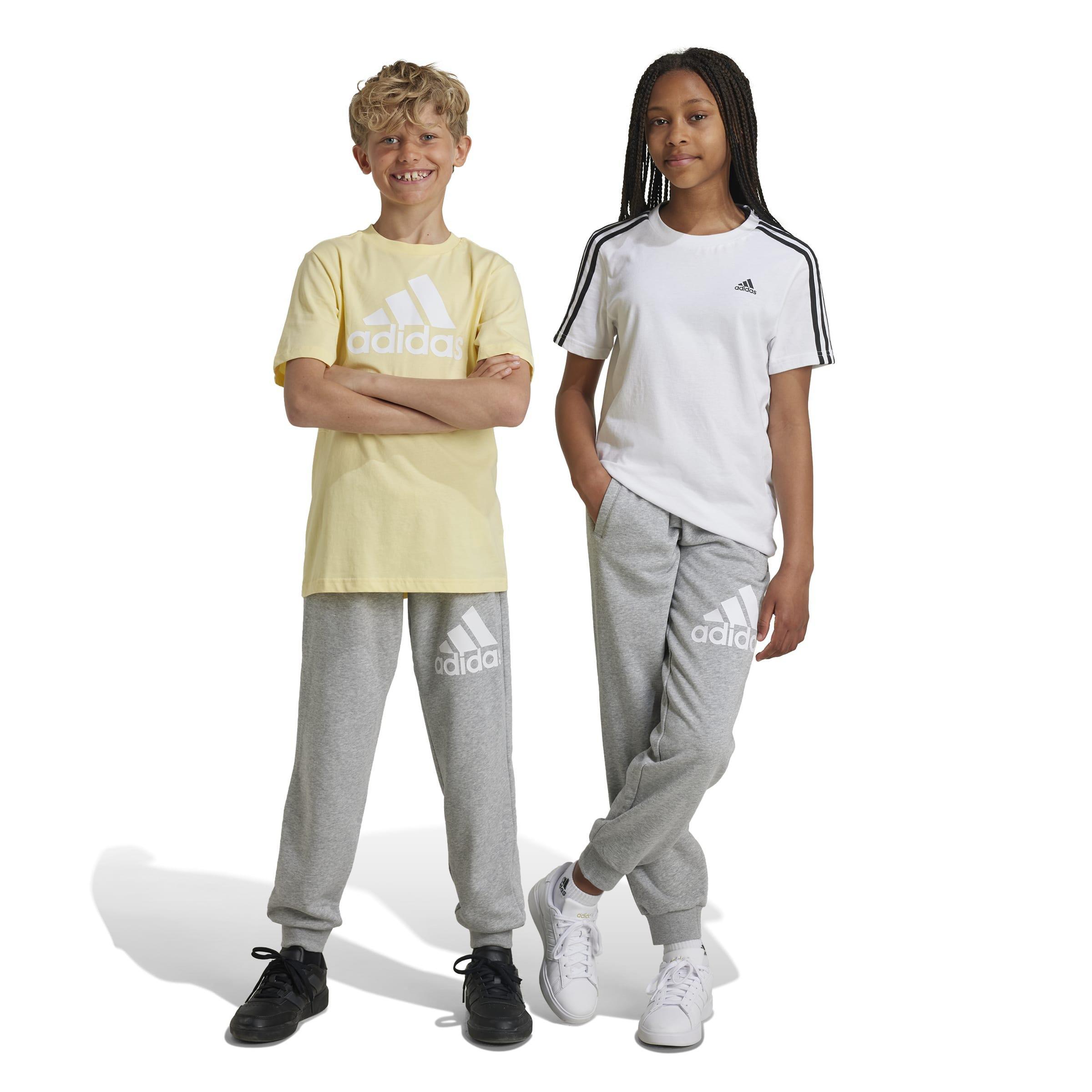Kids Unisex Essentials Regular Fit Big Logo Cotton Joggers, Grey, , large image number 13