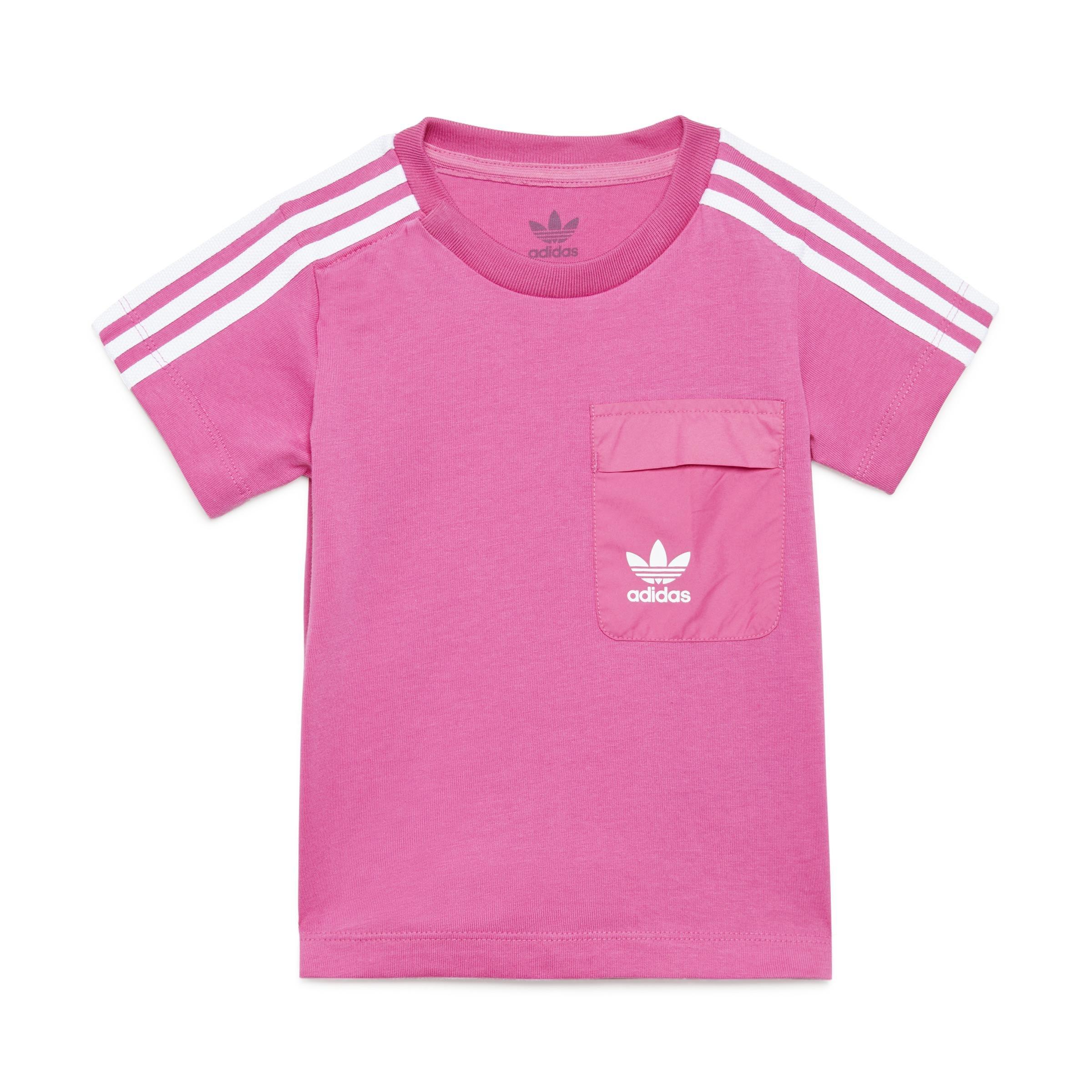Unisex Kids Shorts Tee Set, Pink, A901_ONE, large image number 7