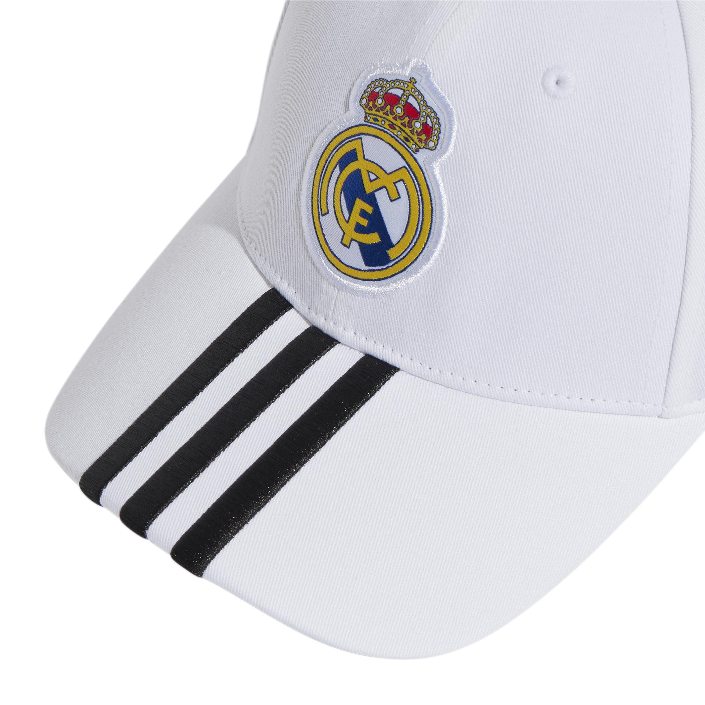 Unisex Real Madrid Home Baseball Cap, White, , large image number 3