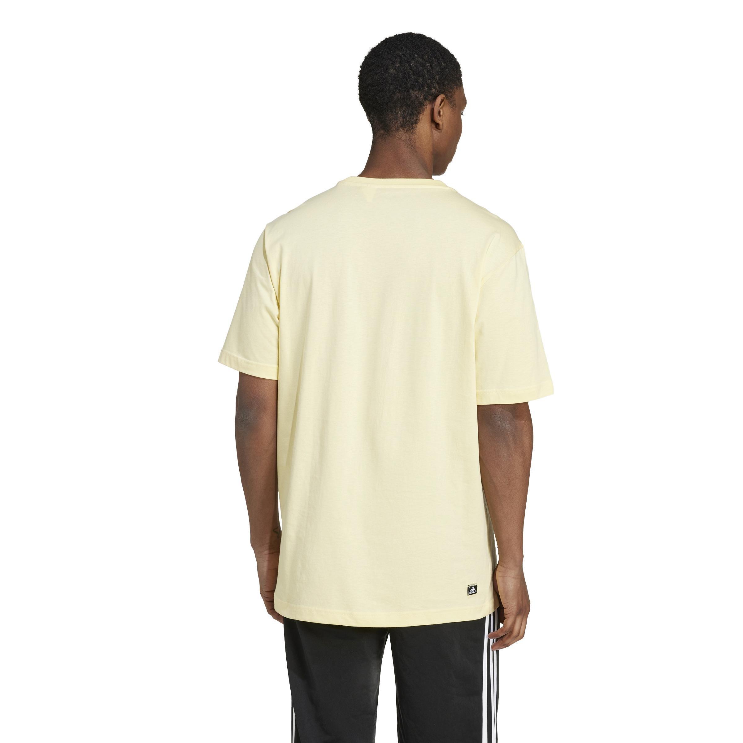 Remoji Pocket Graphic T-Shirt, Yellow, A901_ONE, large image number 3