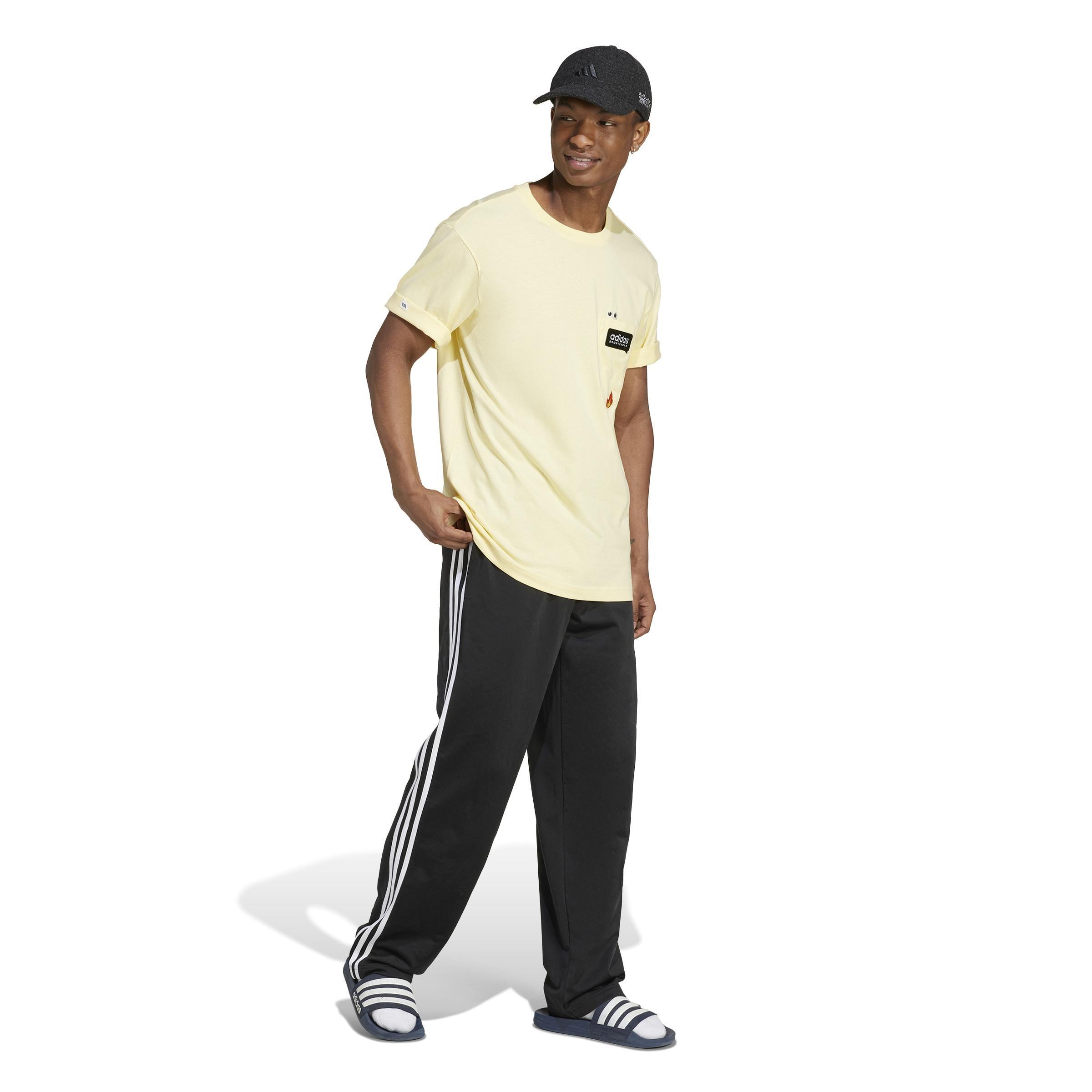 Remoji Pocket Graphic T-Shirt, Yellow, A901_ONE, large image number 13