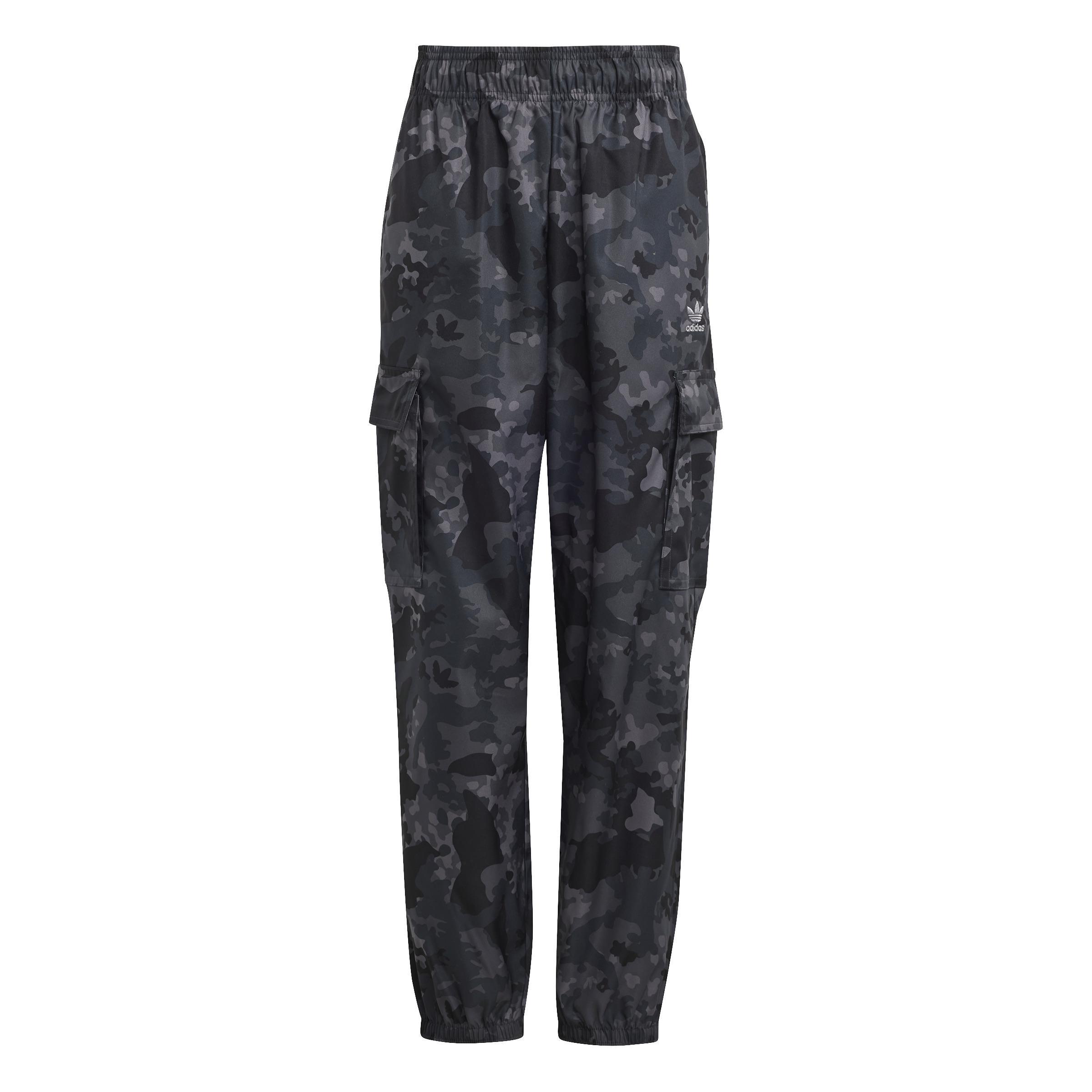 Unisex Kids Allover Print Cargo Trousers, Grey, , large image number 0