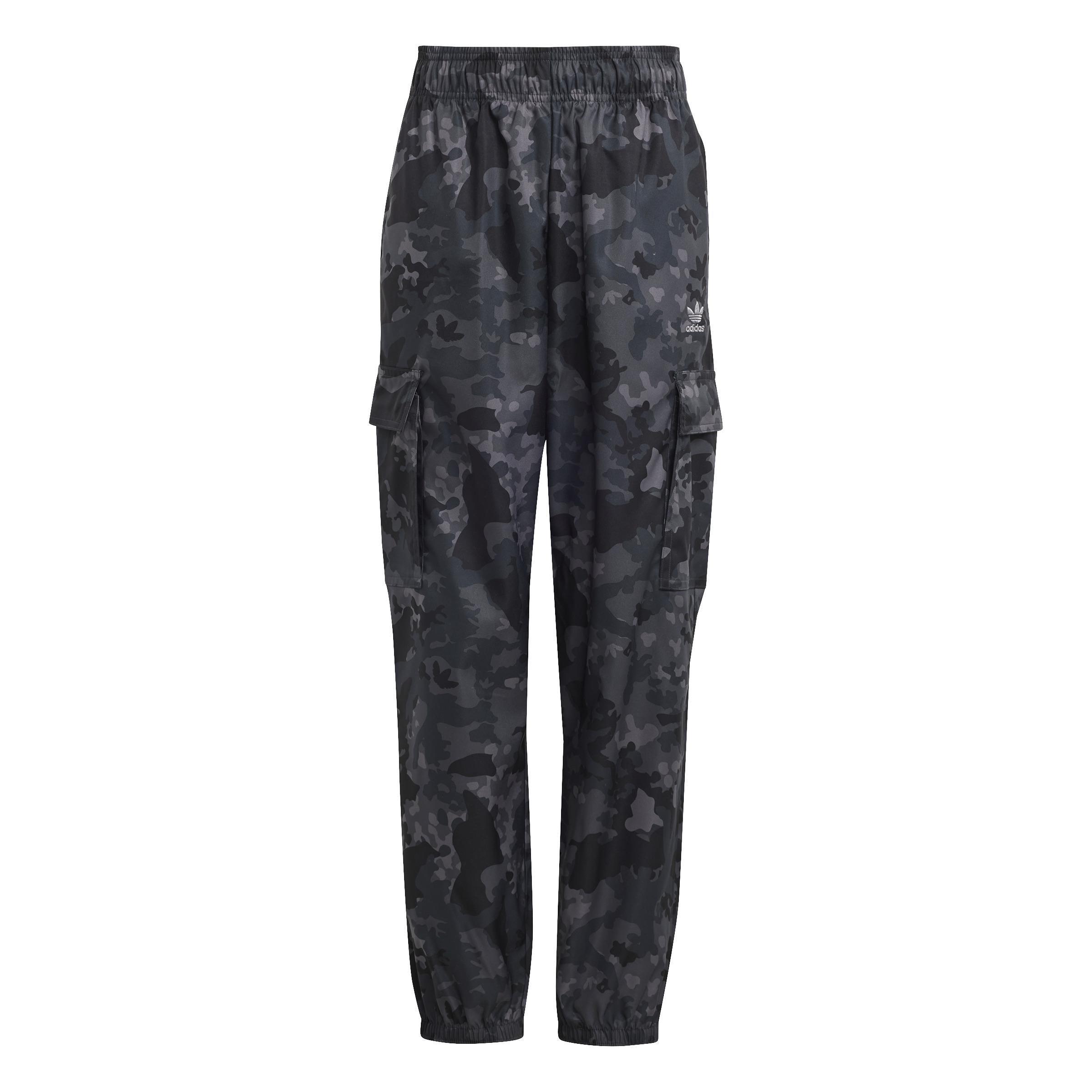 Unisex Kids Allover Print Cargo Trousers, Grey, , large image number 1