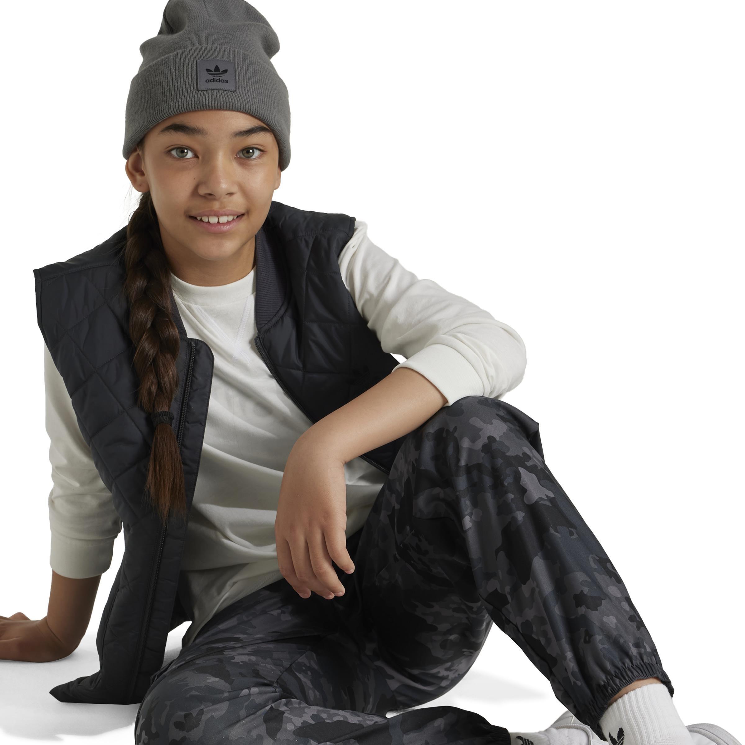 Unisex Kids Allover Print Cargo Trousers, Grey, , large image number 5