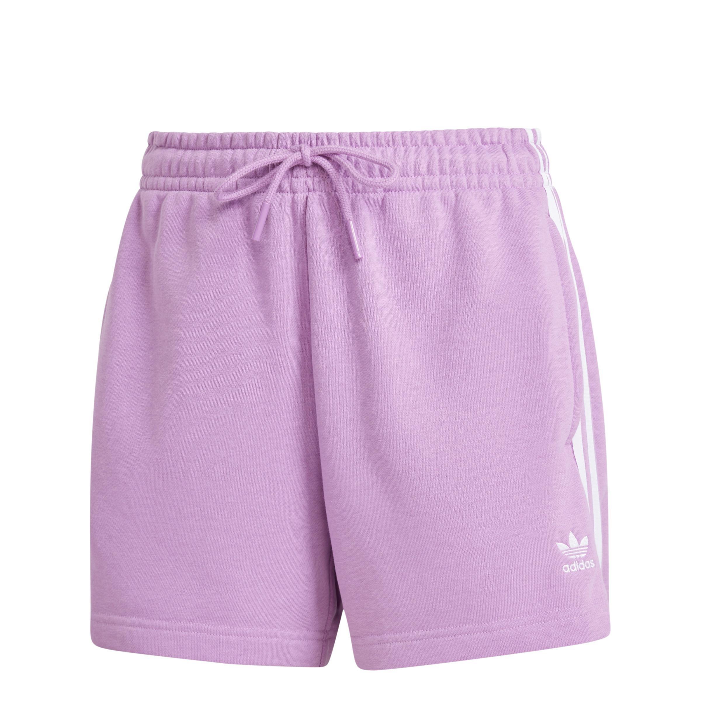 3-Stripes French Terry Shorts, Purple, , large image number 1