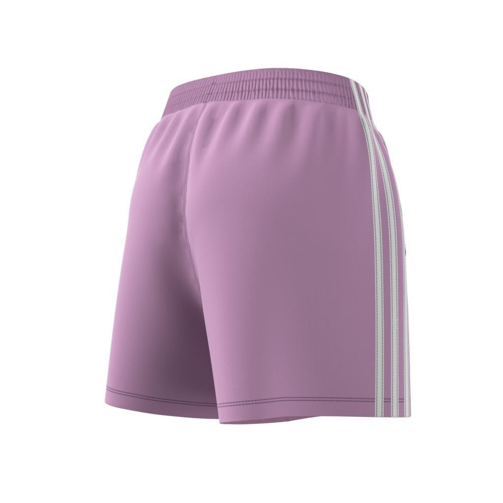 3-Stripes French Terry Shorts, Purple, A901_ONE, large image number 8