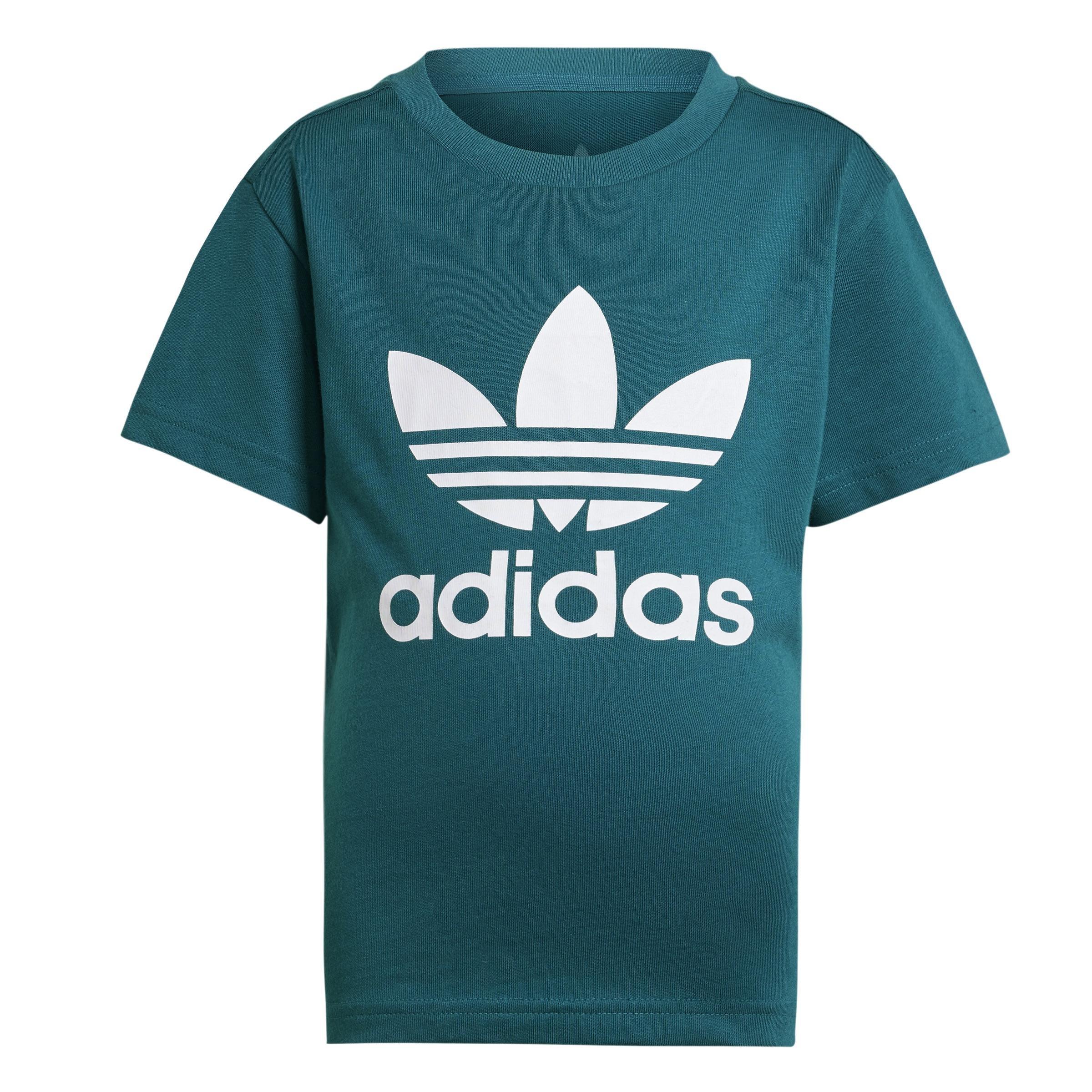 Unisex Kids Adicolor Trefoil T-Shirt, Turquoise, A901_ONE, large image number 0