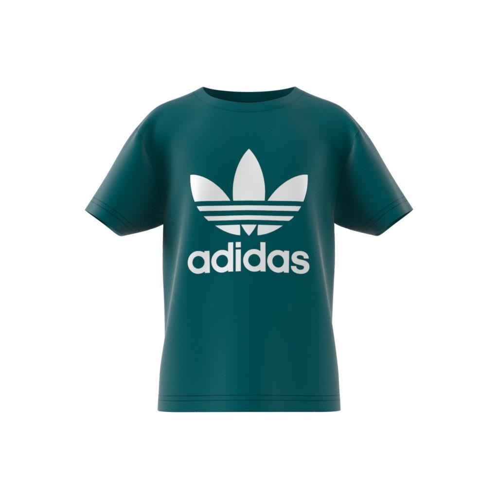 Unisex Kids Adicolor Trefoil T-Shirt, Turquoise, A901_ONE, large image number 9