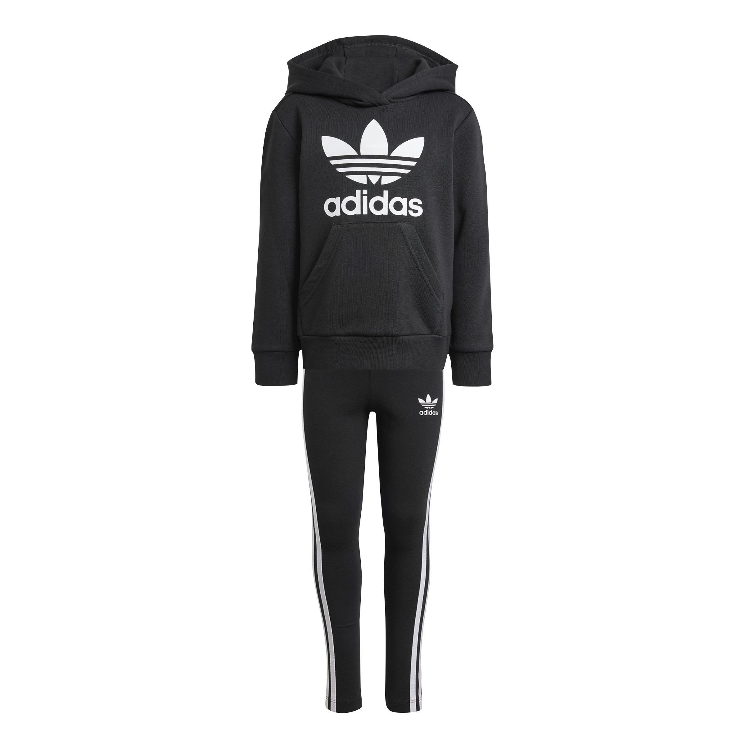Kids Adicolor Hoodie Legging Set, Black, A901_ONE, large image number 0