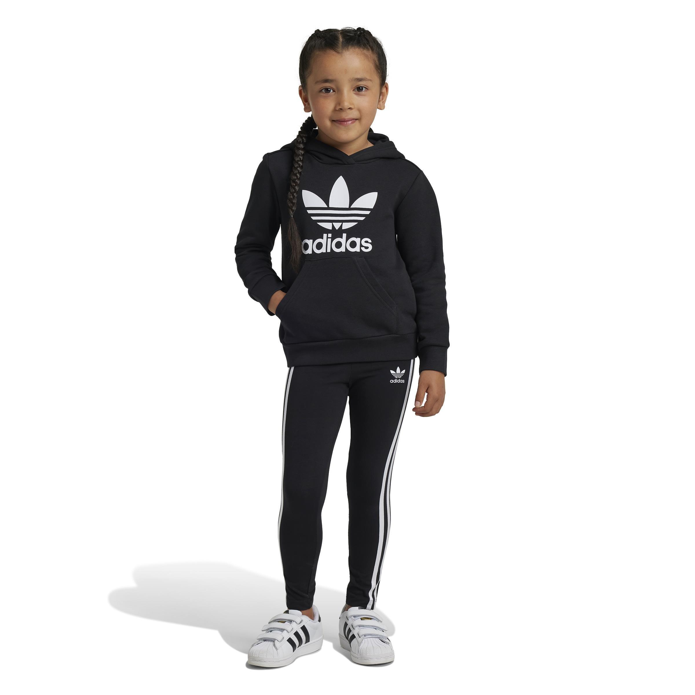 Kids Adicolor Hoodie Legging Set, Black, A901_ONE, large image number 4