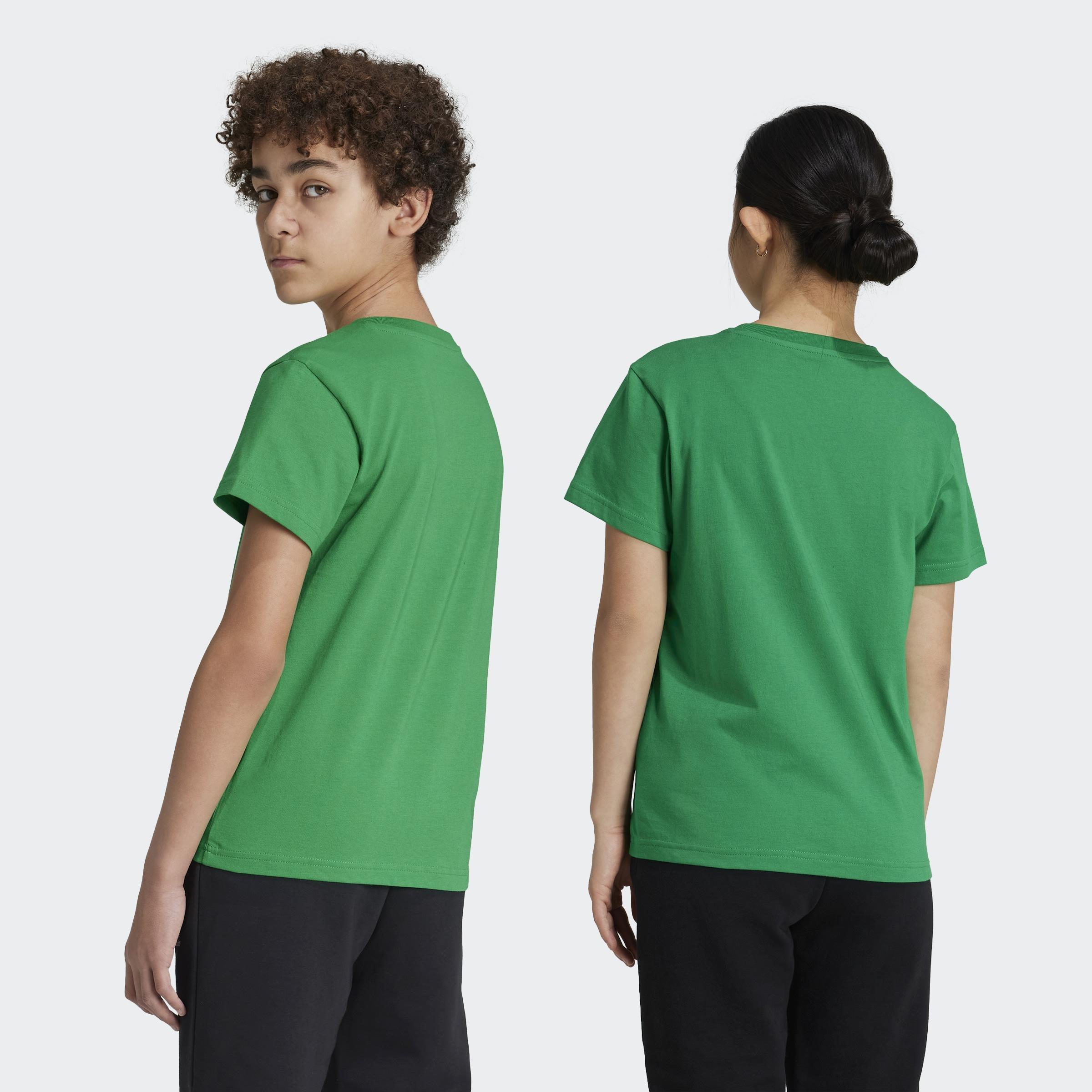 Kids Unisex Adicolor Trefoil T-Shirt, Green, A901_ONE, large image number 1
