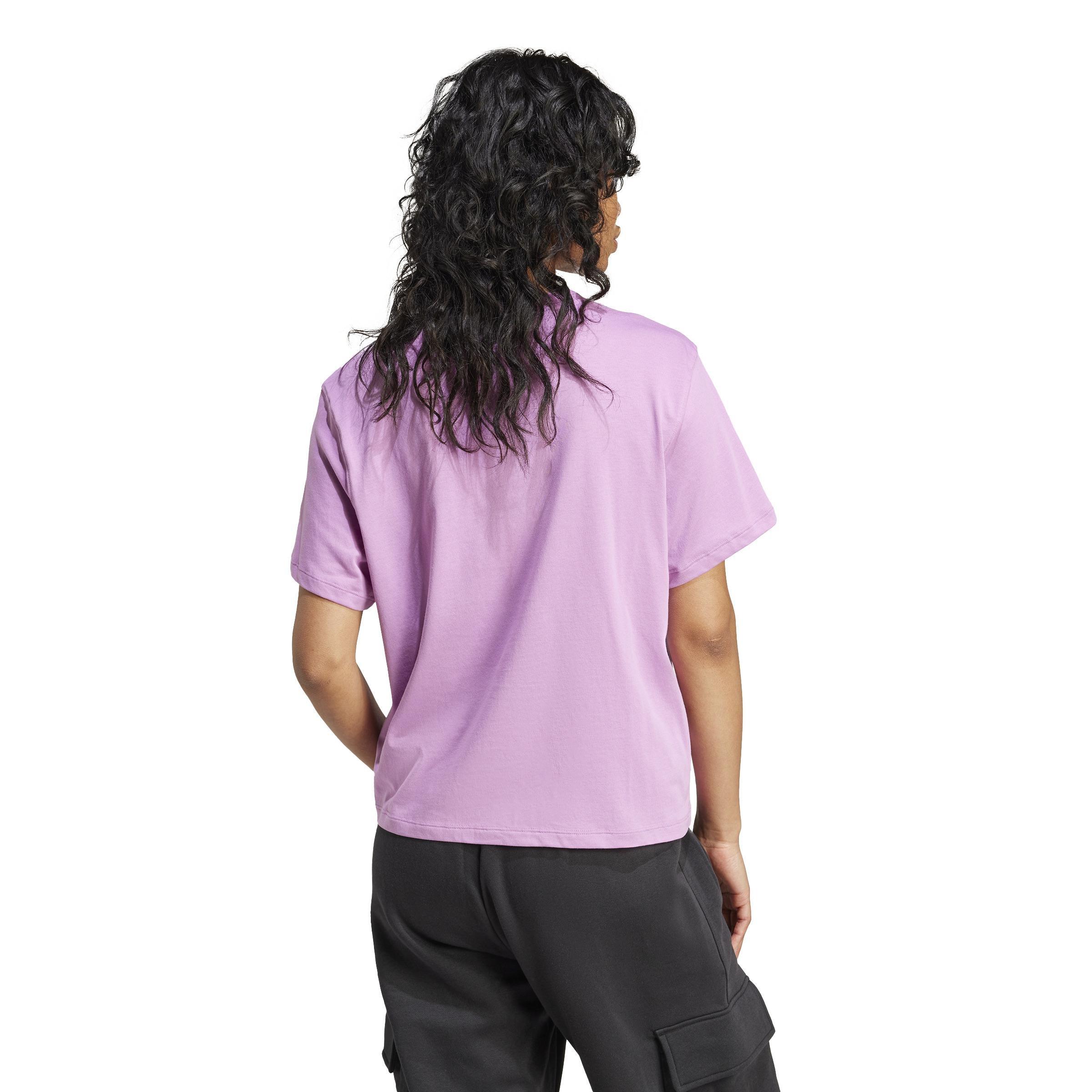 Adicolor Trefoil Boxy T-Shirt, Purple, A901_ONE, large image number 3